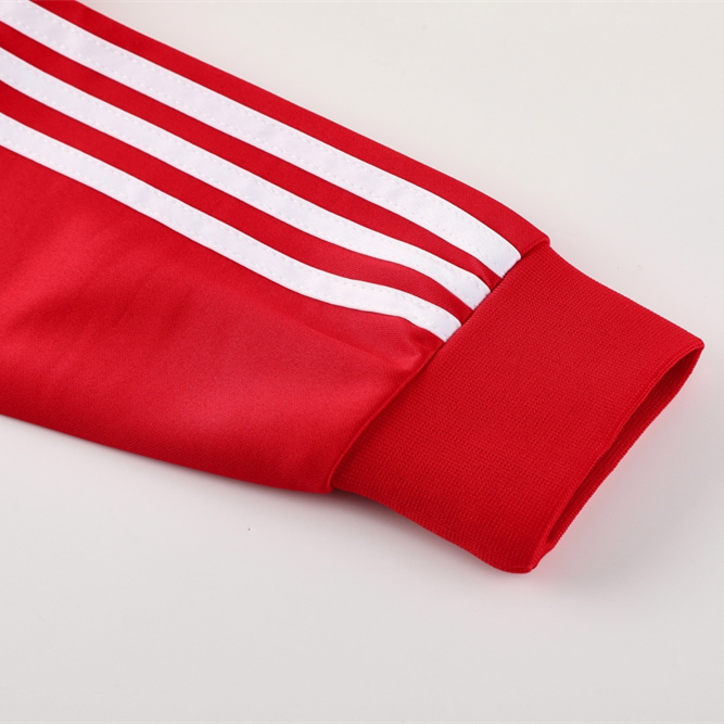 SIUjerseys-Manchester United 24-25 Jacket Training Tracksuit - Red Top and Black Pants