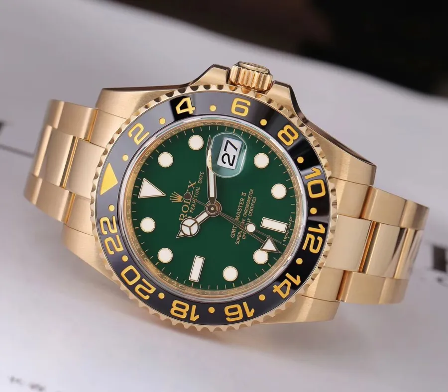 Rolex Greenwich Type II Series 116718-LN-78208 Green Disc Watch