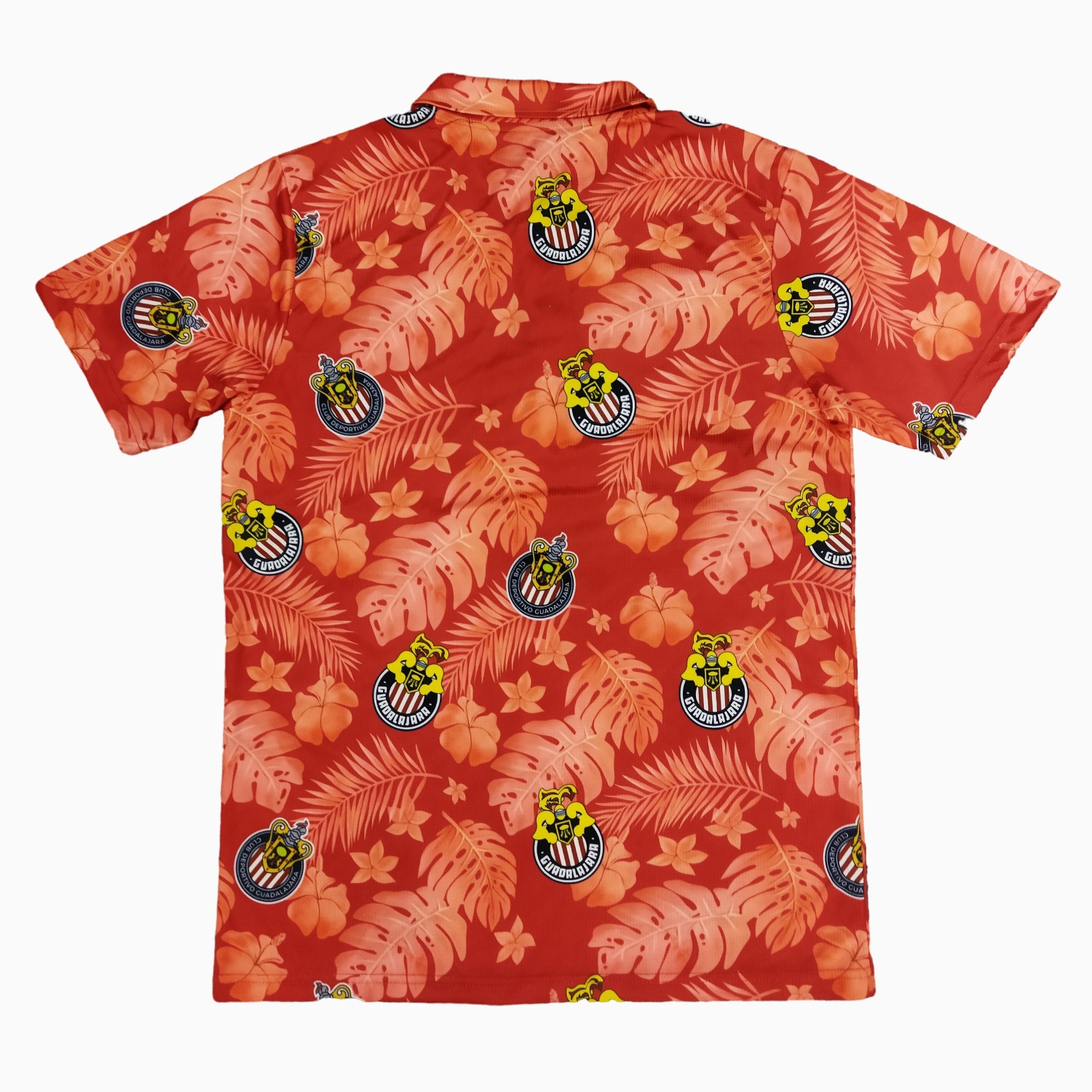 SIUjerseys-Chivas de Guadalajara 24-25 Red Flower Pattern Polo Shirts