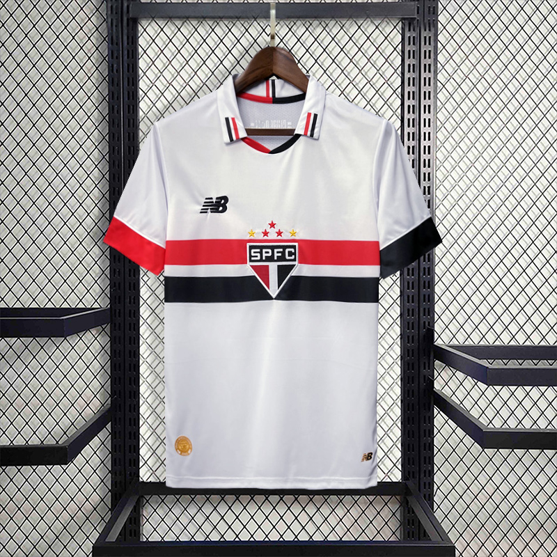 unitedfutballjersey-Sao Paulo 2024 Home Stadium Jersey - Fans Version