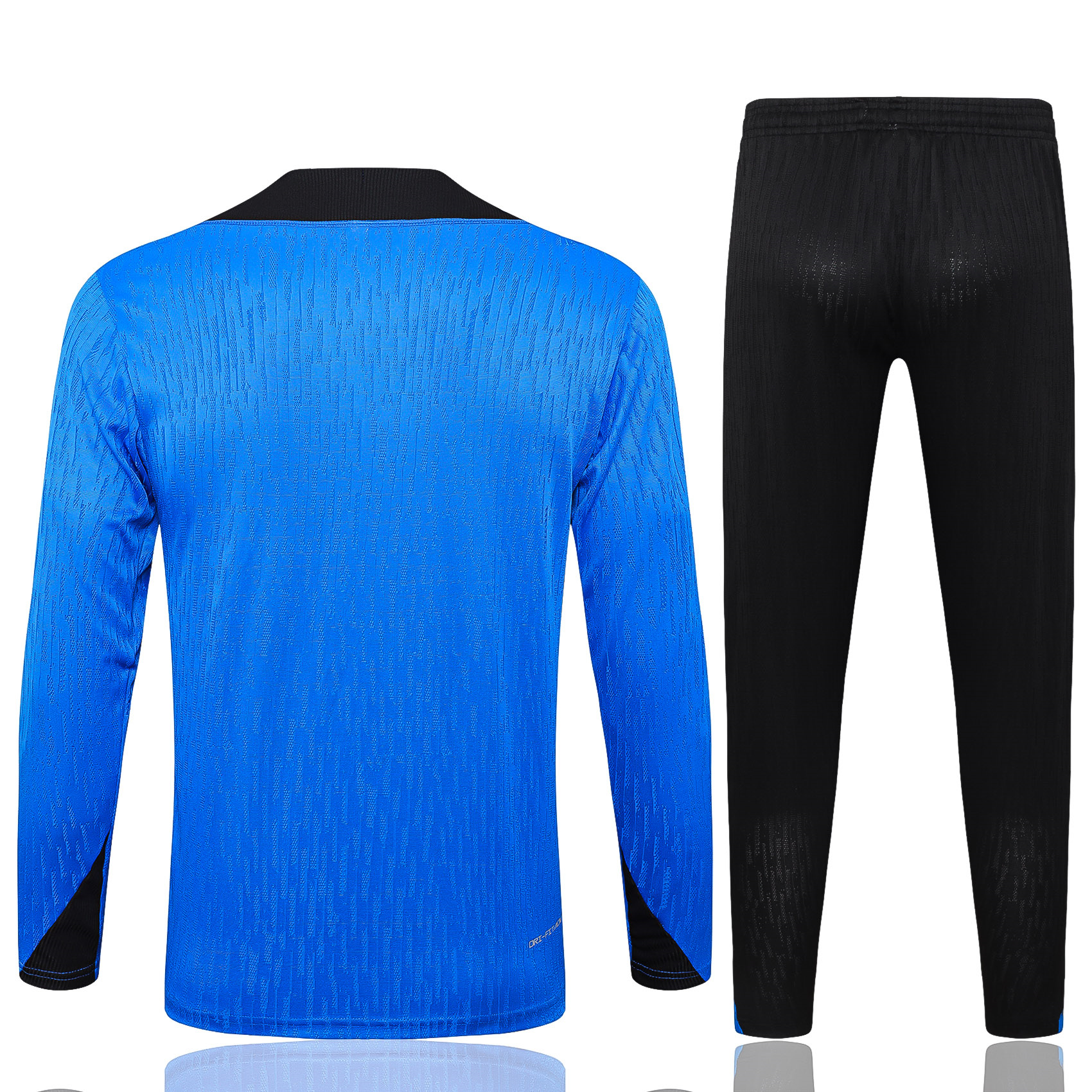 SIUjerseys-Barcelona 24-25 Long Sleeve Training Set - Player Version - Blue Top and Black Pants