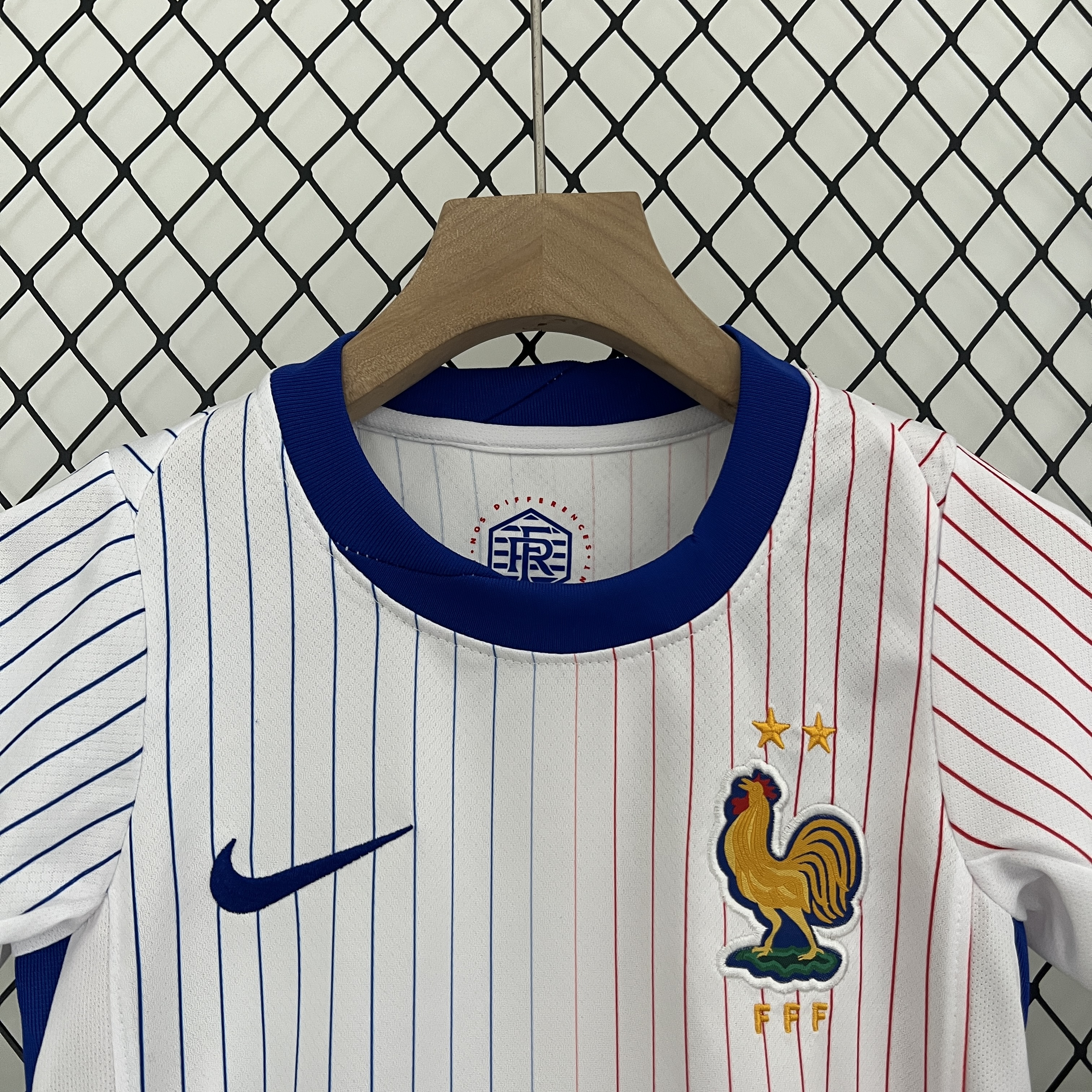 SIUjerseys-France 2024 Away Stadium Kids Kit