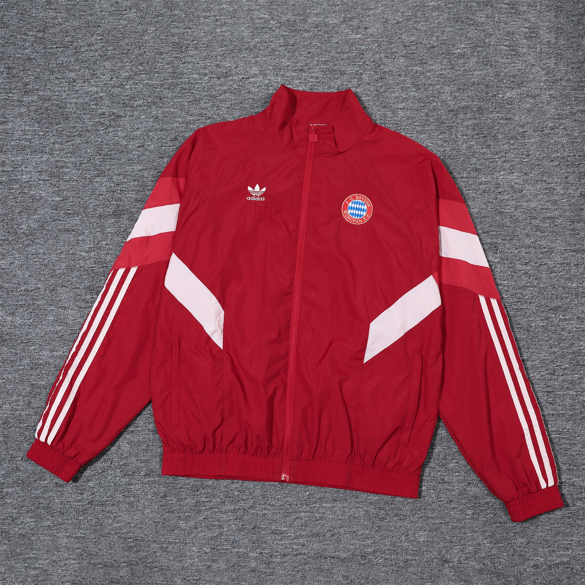 SIUjerseys-Bayern Munich 24-25 Originals LFSTLR Windbreaker Suit - Red Jackets & Pants