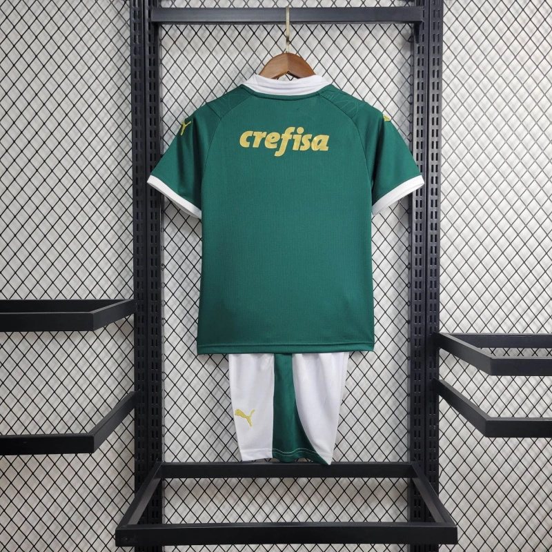 unitedfutballjersey-Palmeiras 2024 Home Stadium Kids Kit