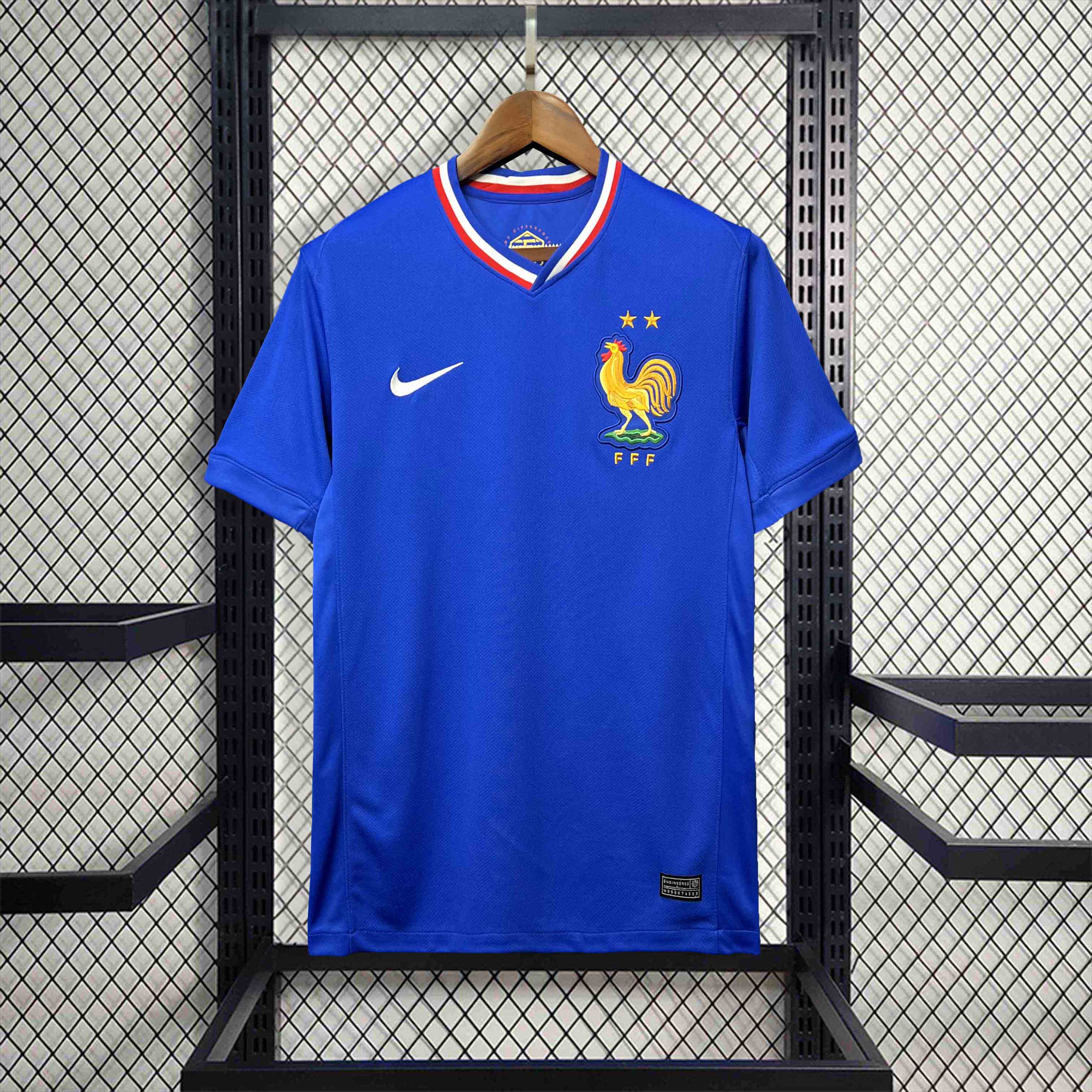 JerseysGala.com | France 2024 Home Stadium Jersey - Fans Version -Customize Name, Number and Patch | Worldwide Shipping