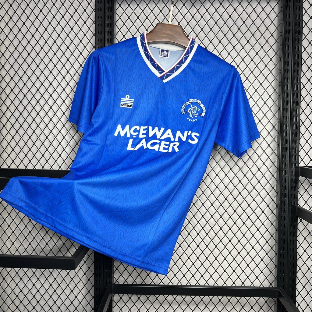 SIUjerseys-Retro Glasgow Rangers 1990-92 Home Stadium Jersey