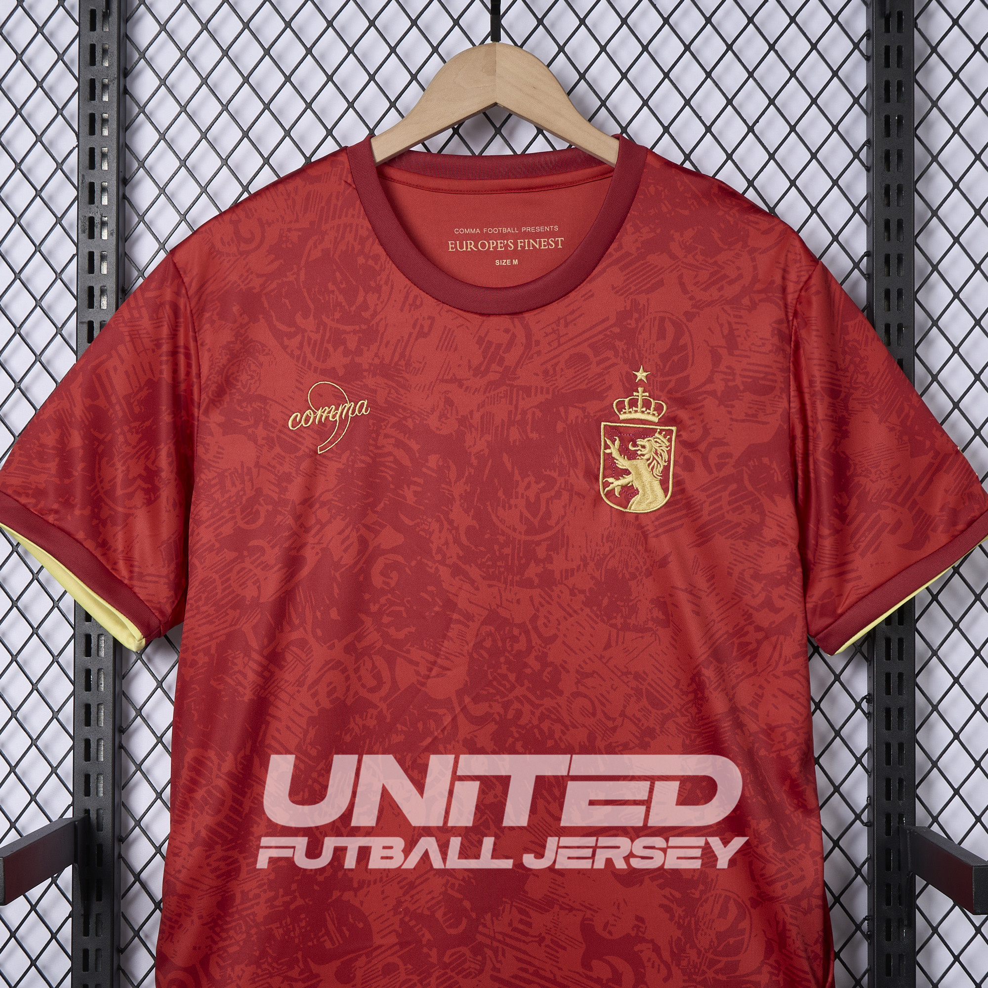 unitedfutballjersey-Spain 2024-25 COMMA Red Special Edition Jersey - Fans Version