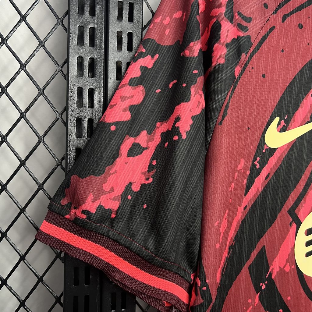 SIUjerseys-Barcelona 24-25 Red Crest Special Edition Jersey - Fans Version