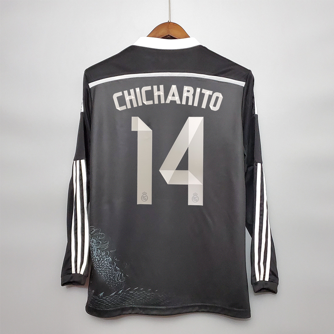 SIUjerseys-Retro Real Madrid 14-15 Third Away Long Sleeve Jersey