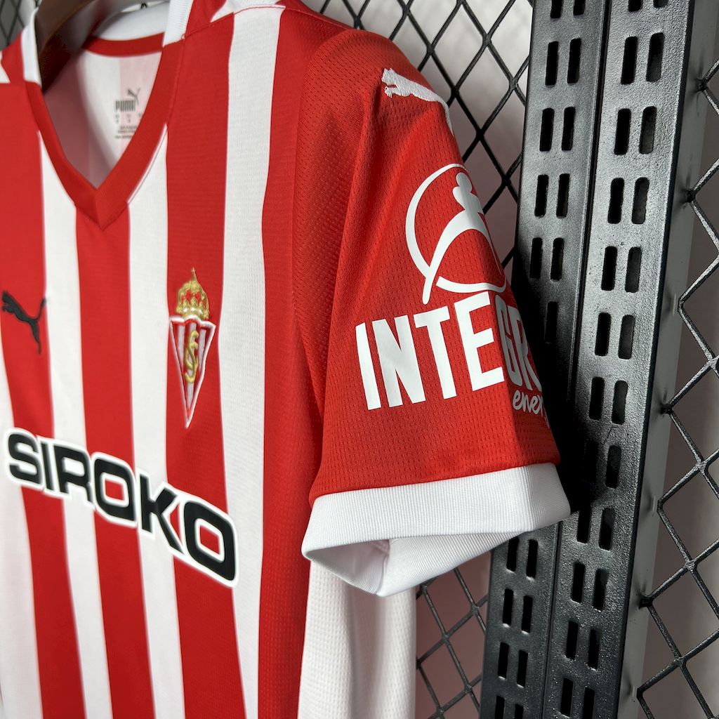 SIUjerseys-Sporting de Gijon 24-25 Home Stadium Jersey - Fans Version