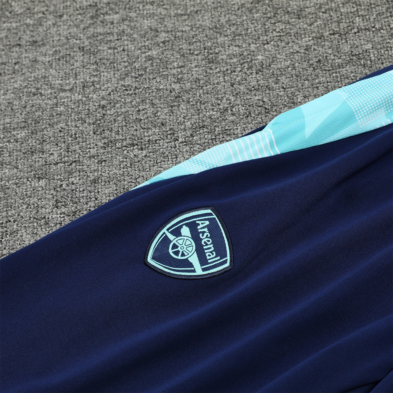 SIUjerseys-Arsenal 24-25 Training Hoodie Set - Cyan Hoodie and Deep Blue Pants