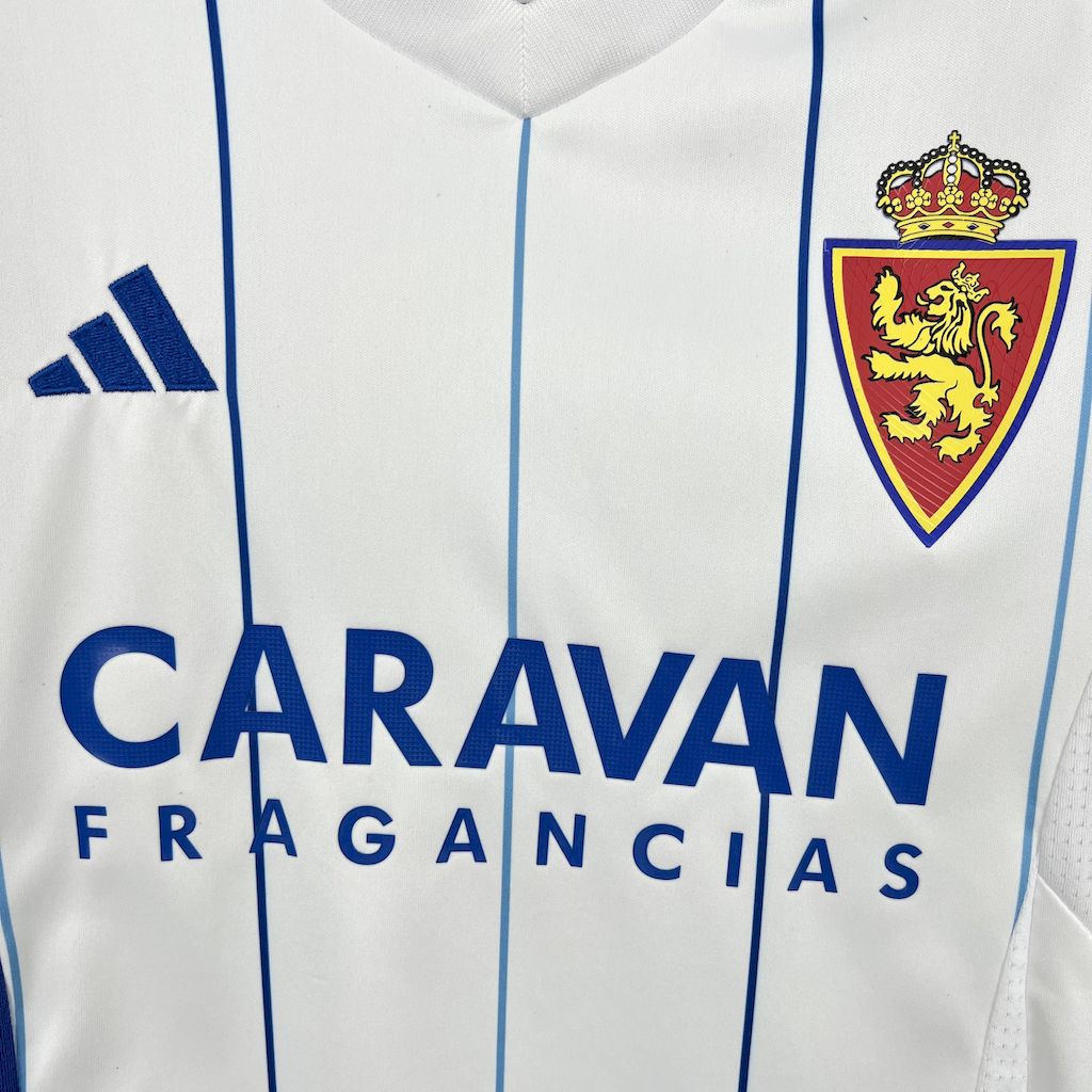 SIUjerseys-Real Zaragoza 24-25 Home Kids Kit