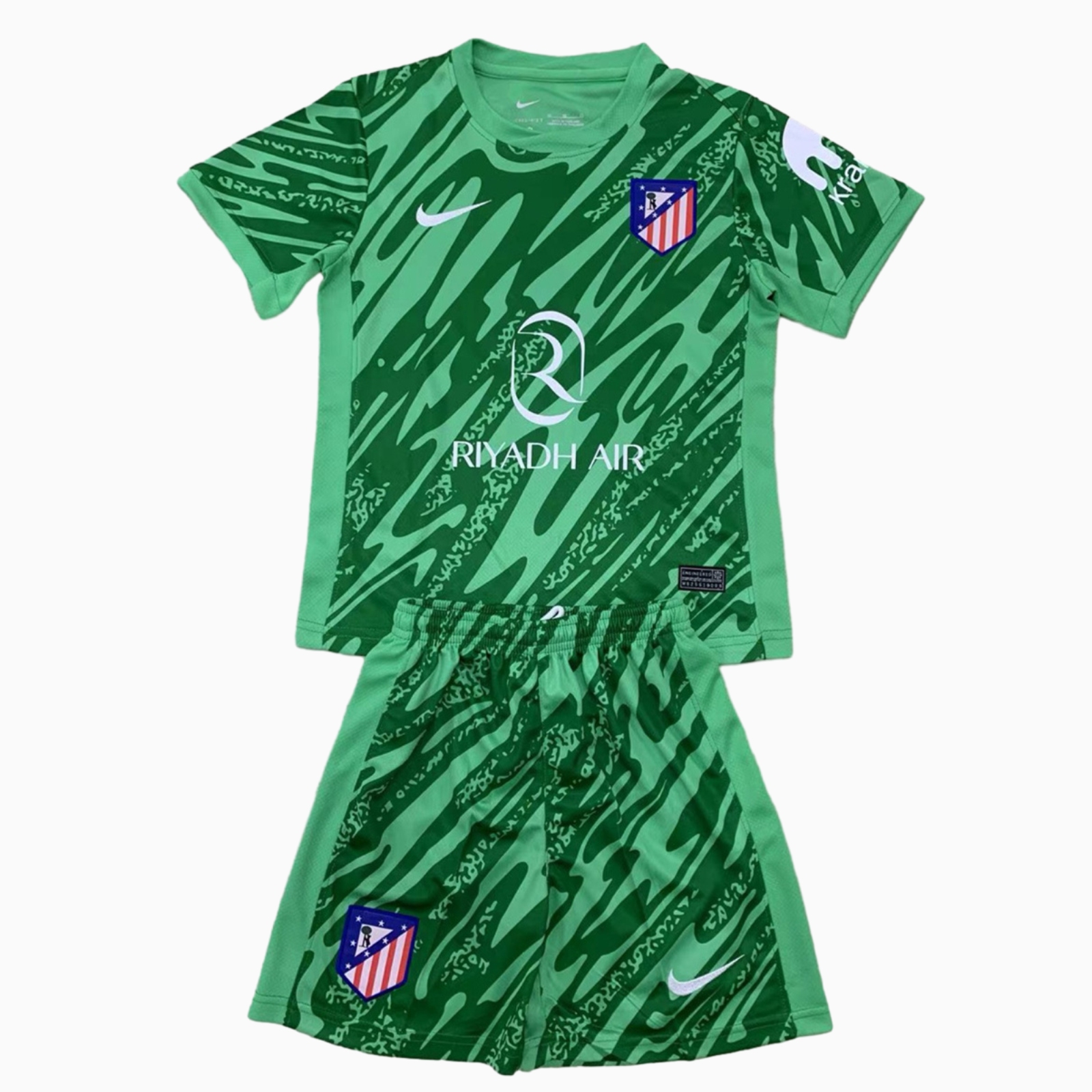 unitedfutballjersey-Atletico Madrid 24-25 Green Goalkeeper Men's Adult Jersey Set - Fans Version