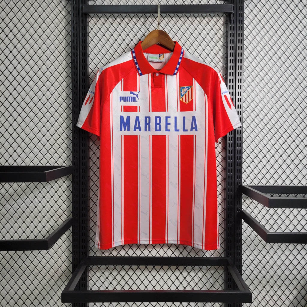 SIUjerseys-Retro Atletico Madrid 1994-95 Home Stadium Jersey