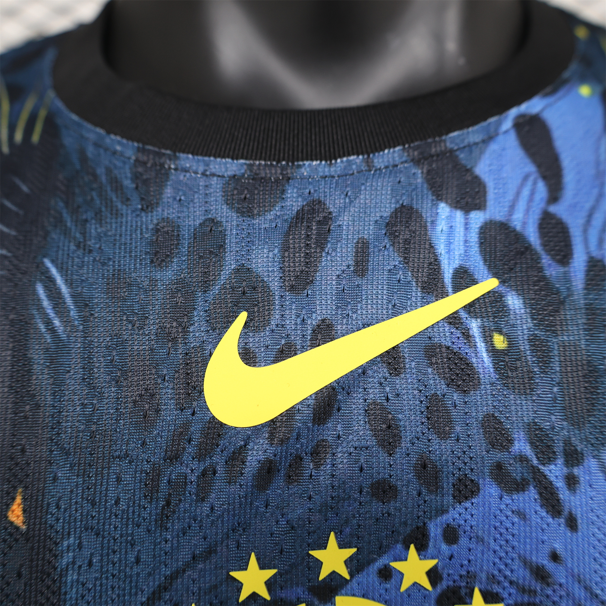 SIUjerseys-Brazil 2024 Black Blue Tiger Jersey - Player Version