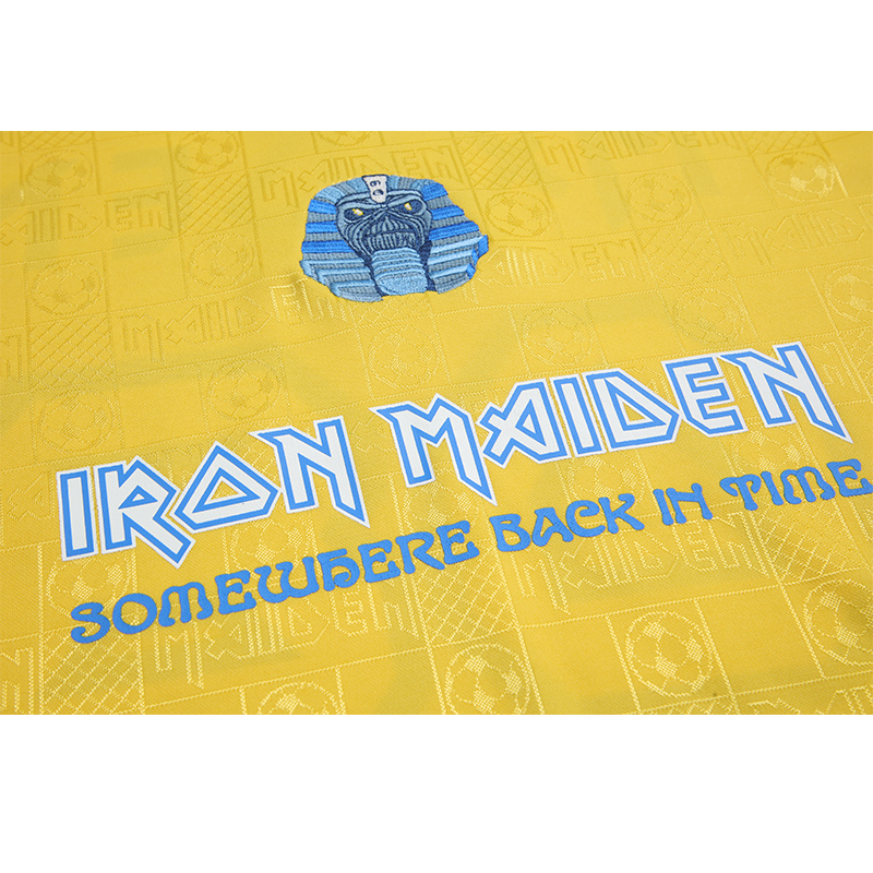 SIUjerseys-Retro Iron Maiden 2008 Yellow Jersey