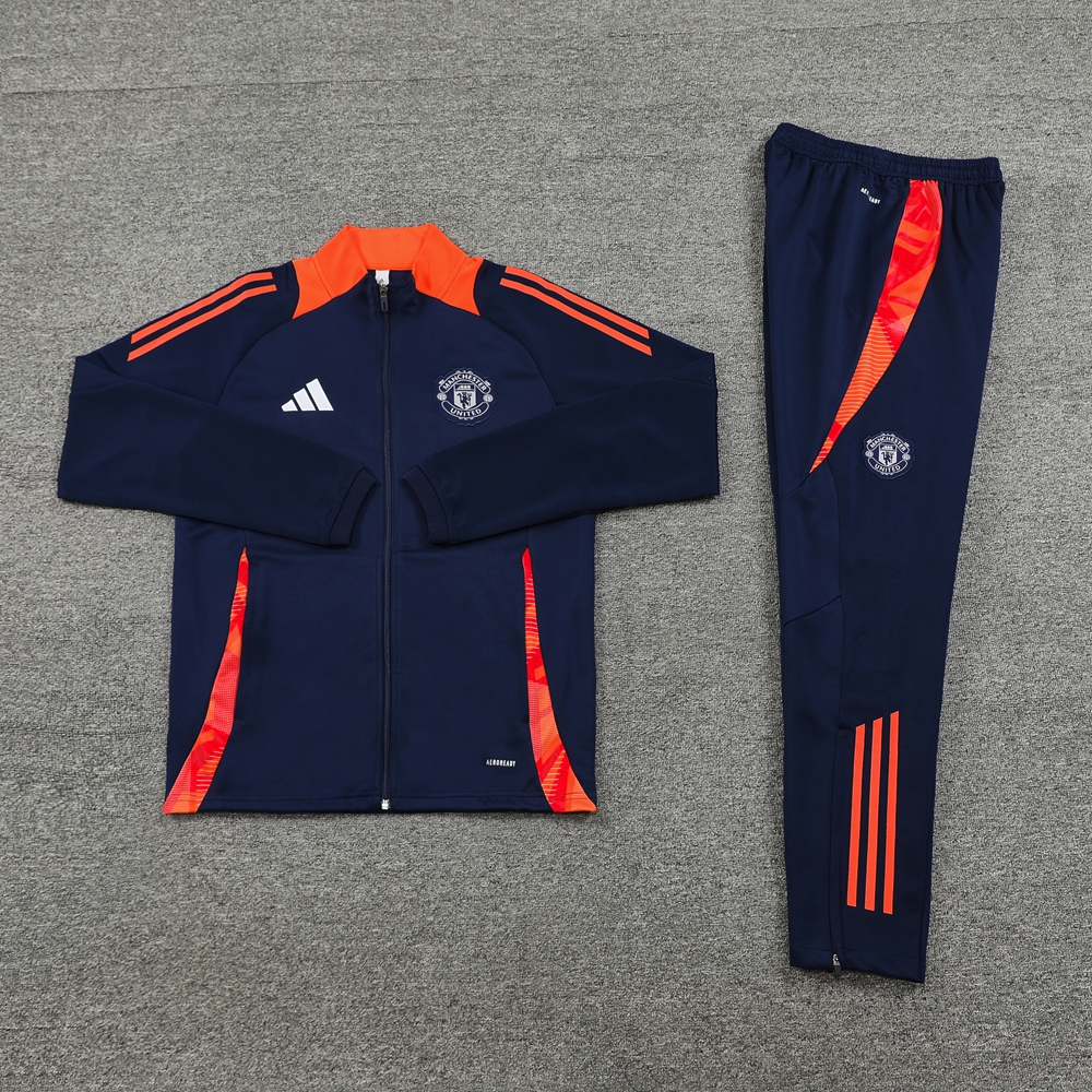 SIUjerseys-Manchester United 24-25 Jacket Training Tracksuit - Royal Blue