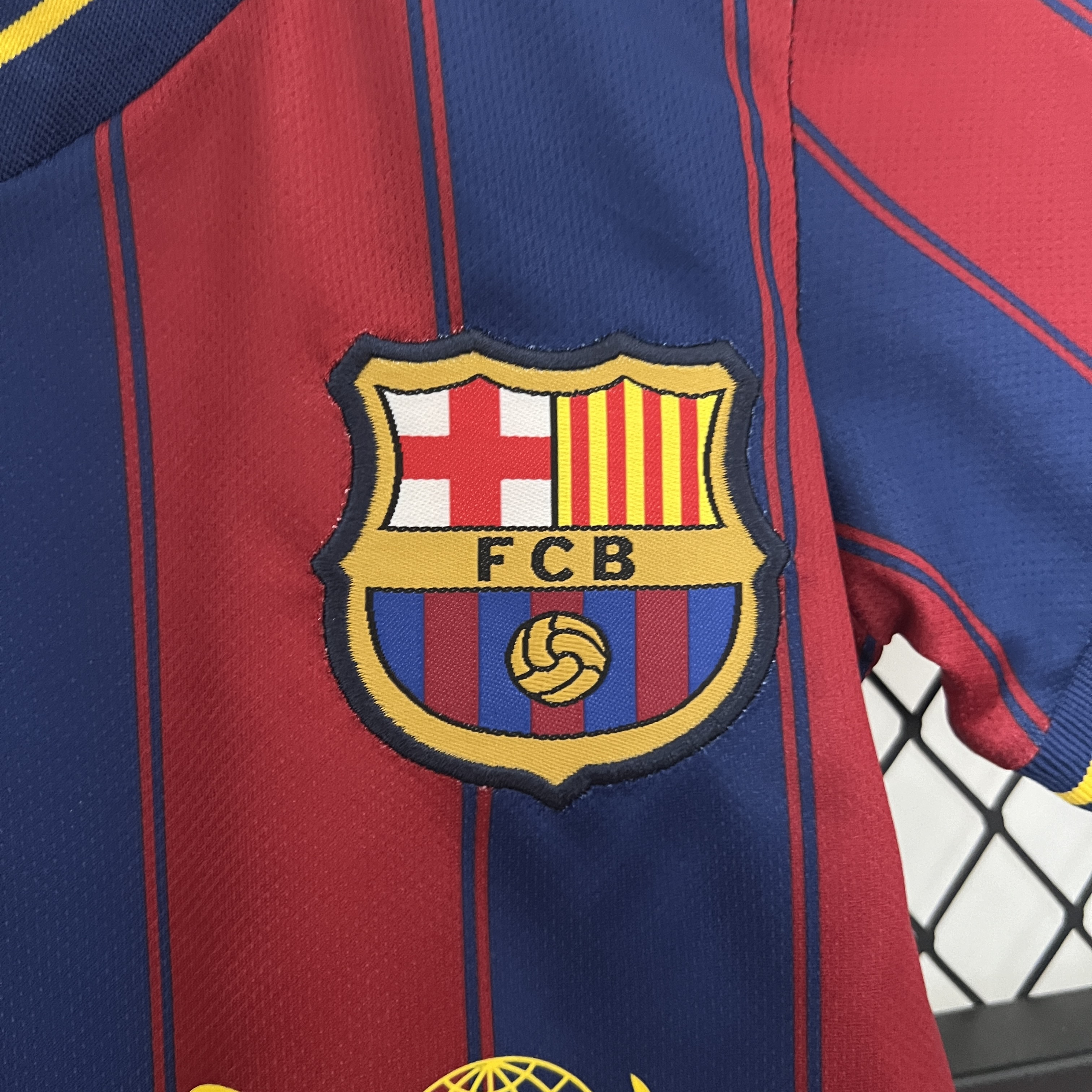 SIUjerseys-Retro Barcelona 2009-10 Home Stadium Kids Kit