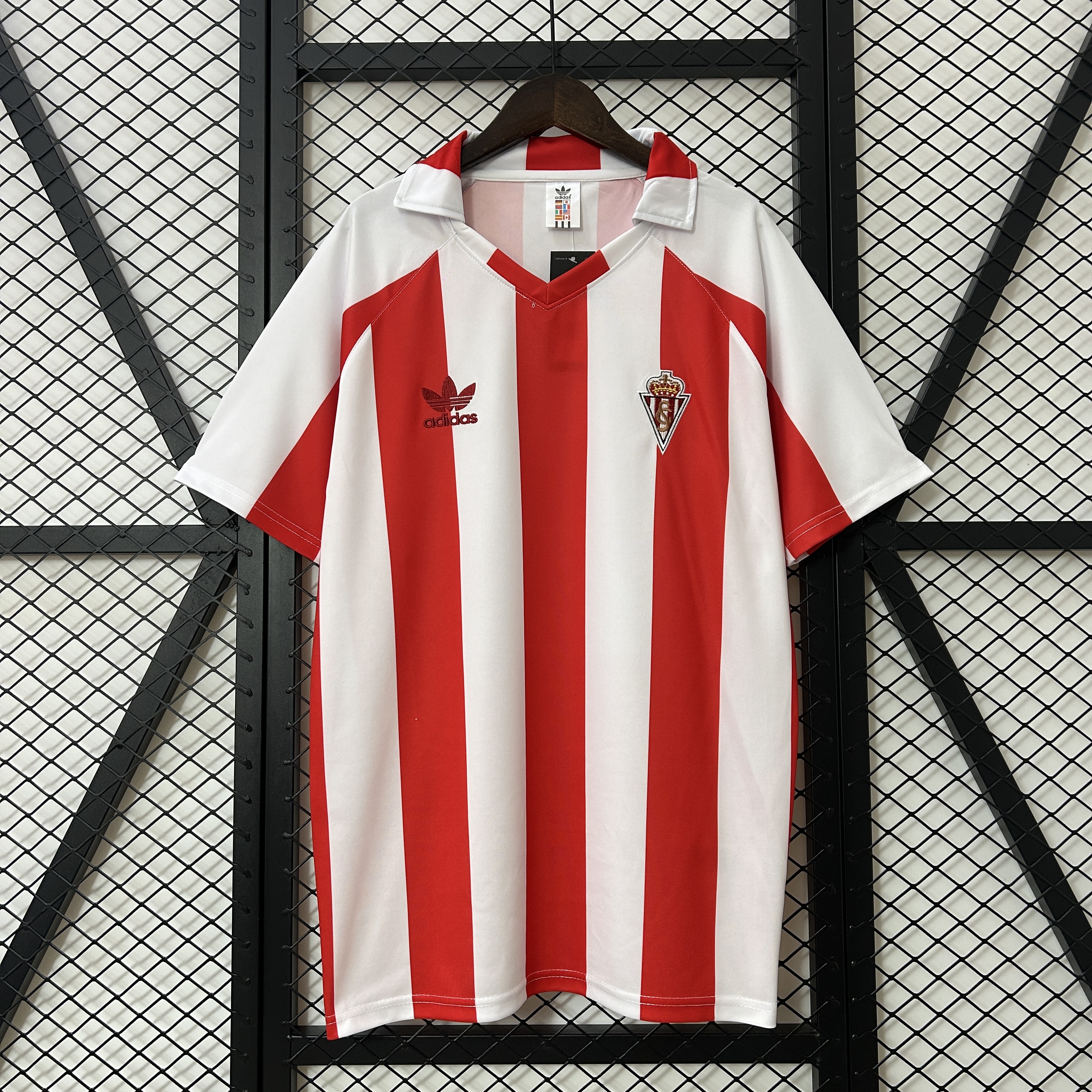 SIUjerseys-Retro Sporting Gijon 1986-87 Home Jersey