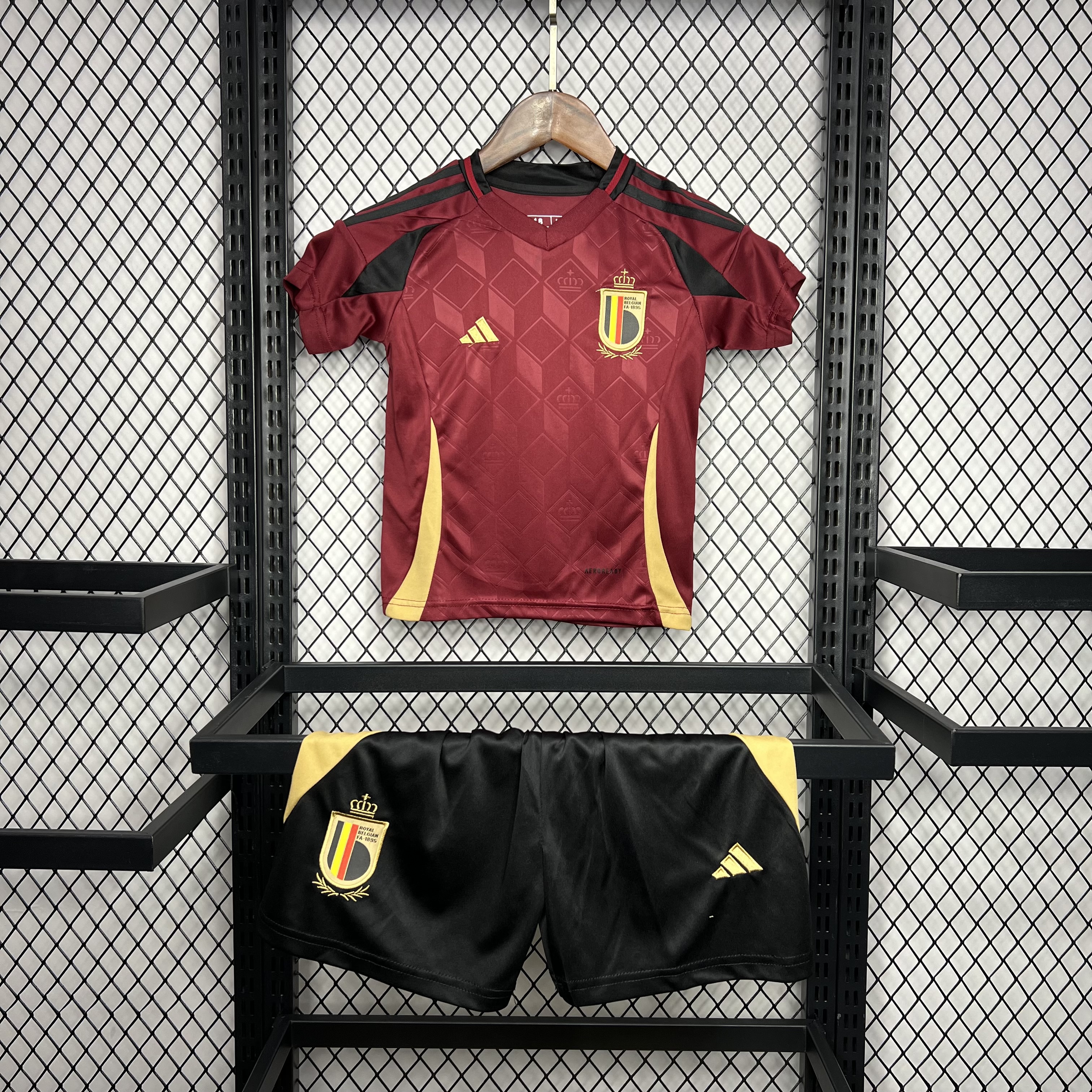 SIUjerseys-Belgium 2024 Home Stadium Kids Kit