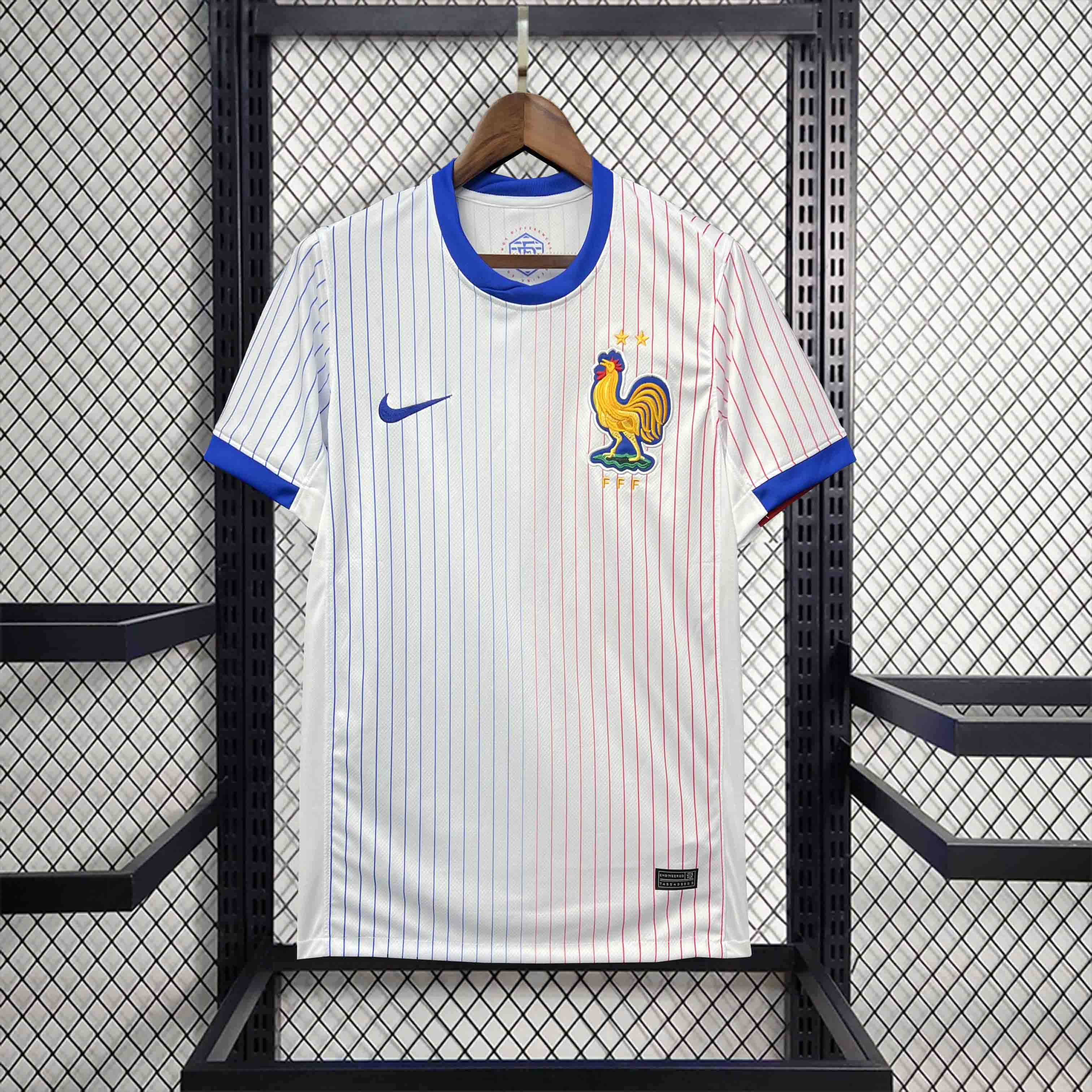 JerseysGala.com | France 2024 Away Stadium Jersey - Fans Version -Customize Name, Number and Patch | Worldwide Shipping