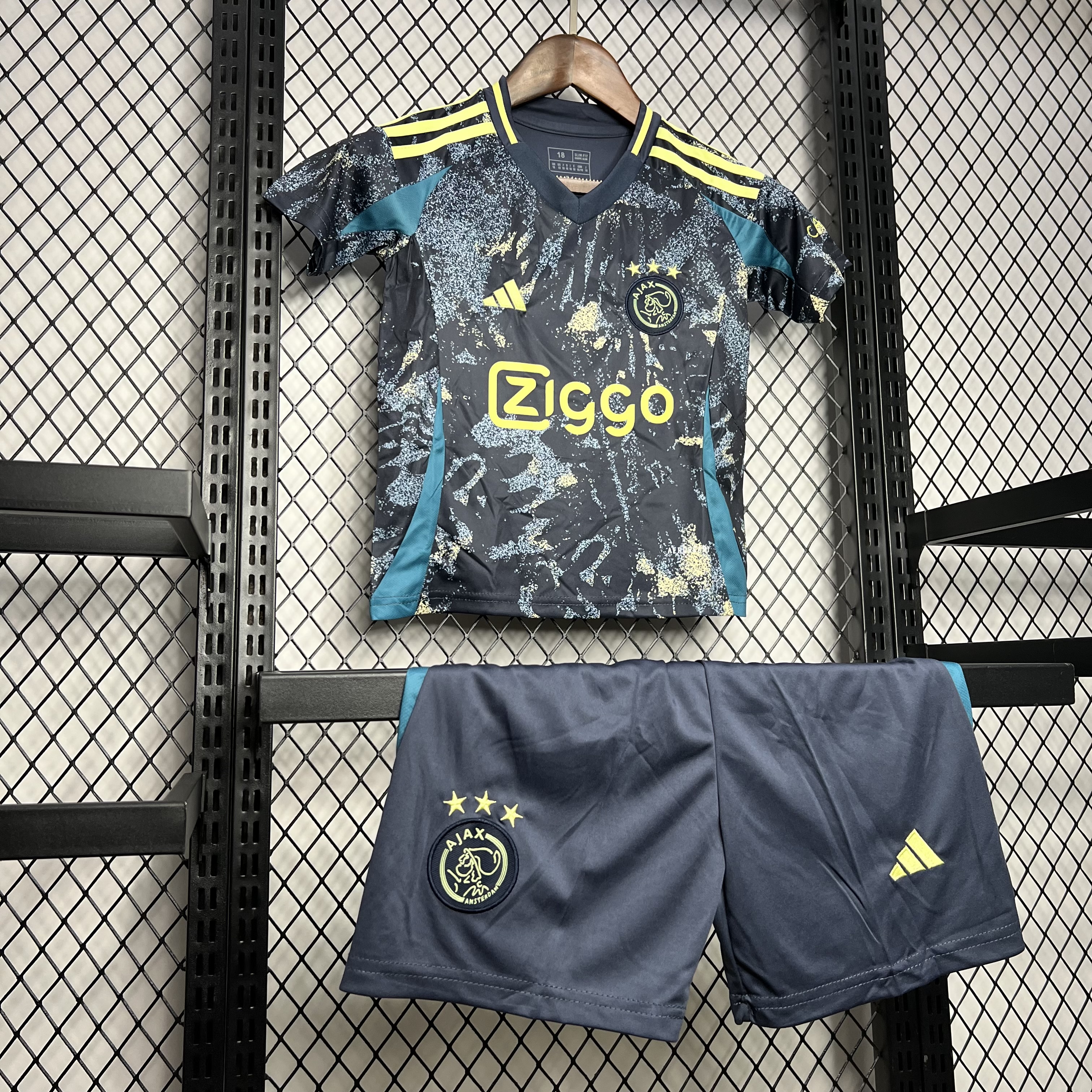 SIUjerseys-Ajax 24-25 Away Kids Kit