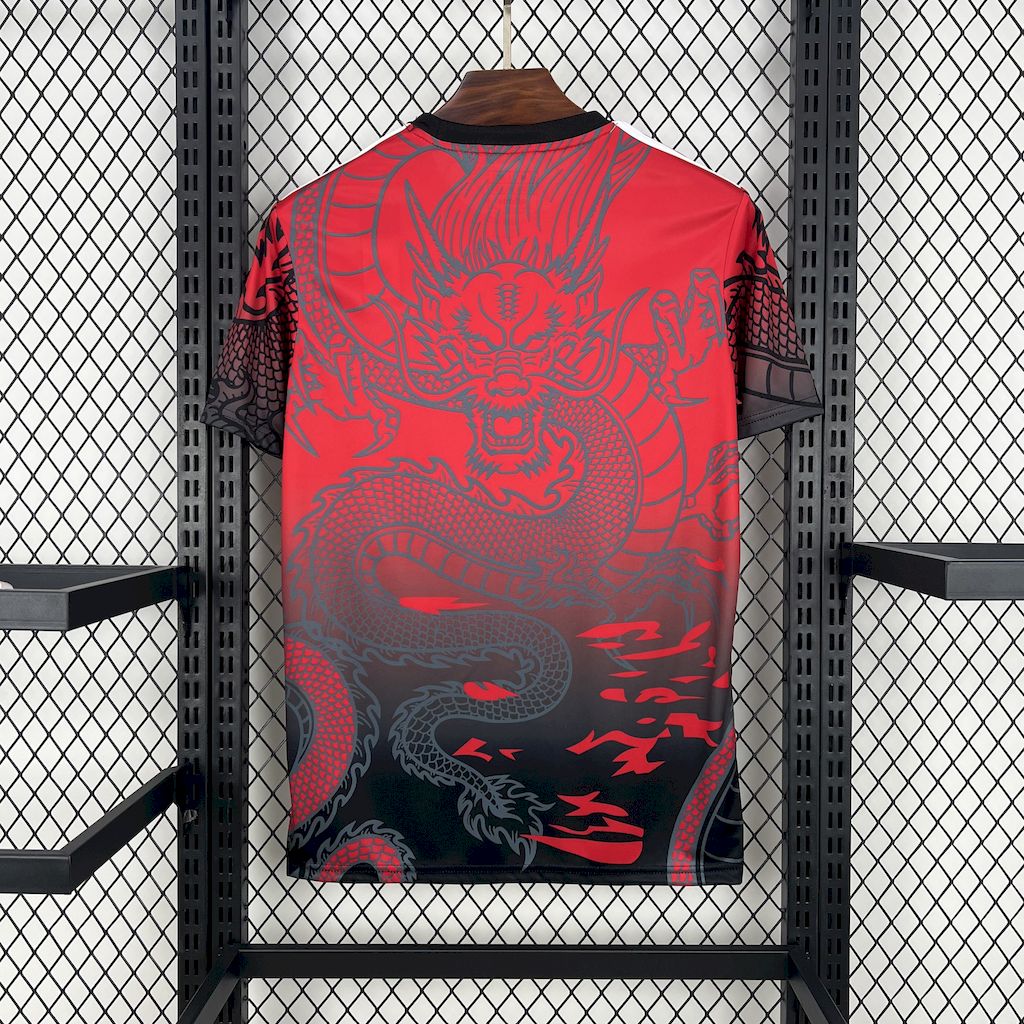 unitedfutballjersey-Real Madrid 24-25 Red & Black Dragon Special Edition Jersey