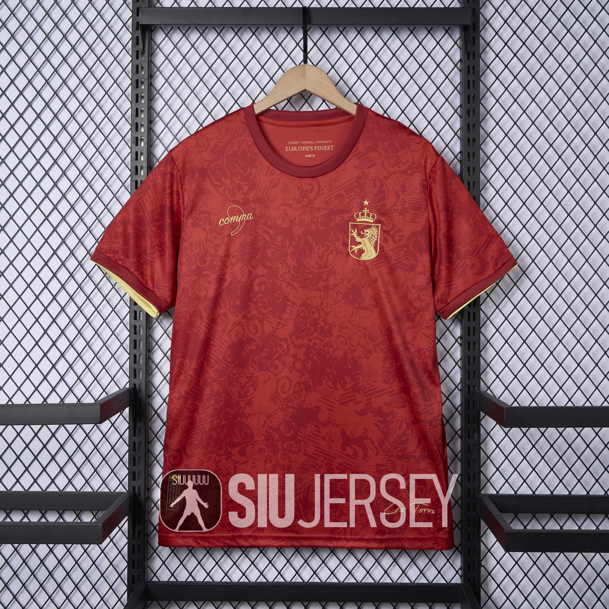 SIUjerseys-Spain 2024-25 COMMA Red Special Edition Jersey - Fans Version