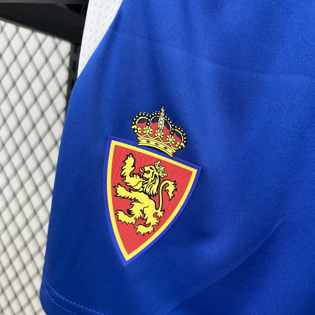 SIUjerseys-Real Zaragoza 24-25 Home Kids Kit
