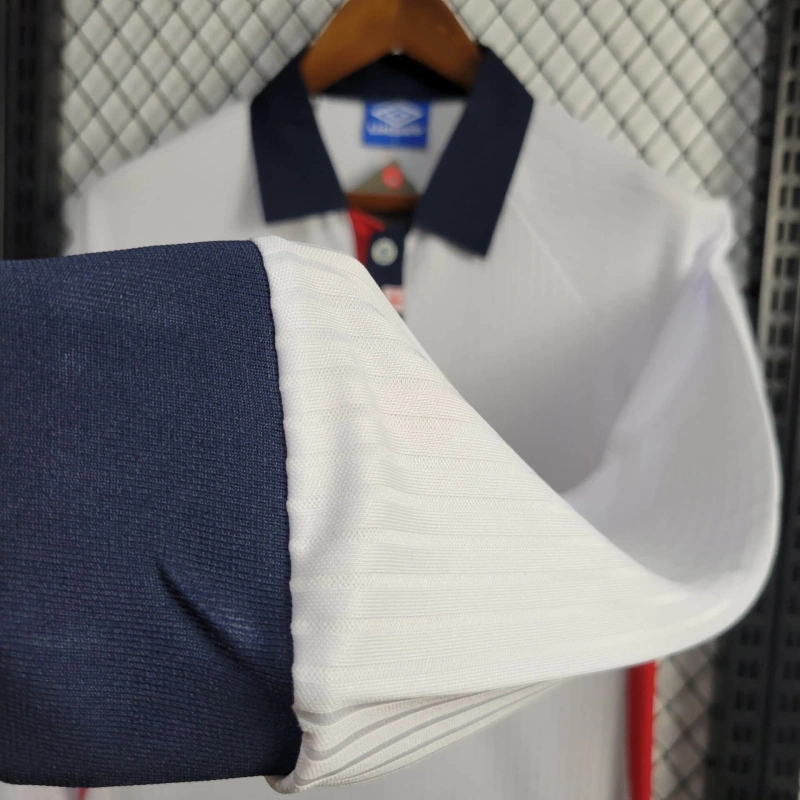 SIUjerseys-Retro England 1998 Home Stadium Long Sleeve Jersey