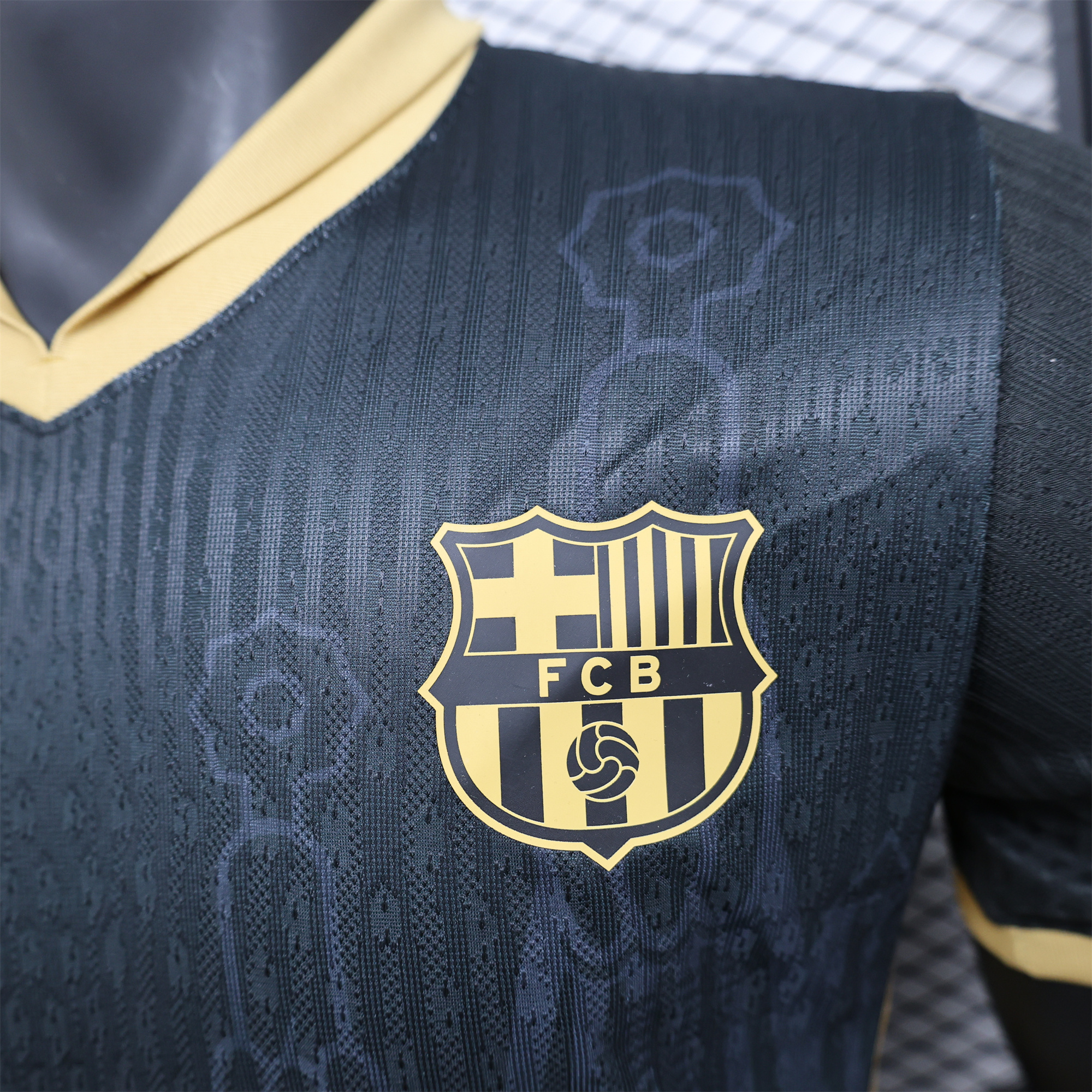 SIUjerseys-Barcelona 24-25 Black Gold Special Edition Jersey - Player Version