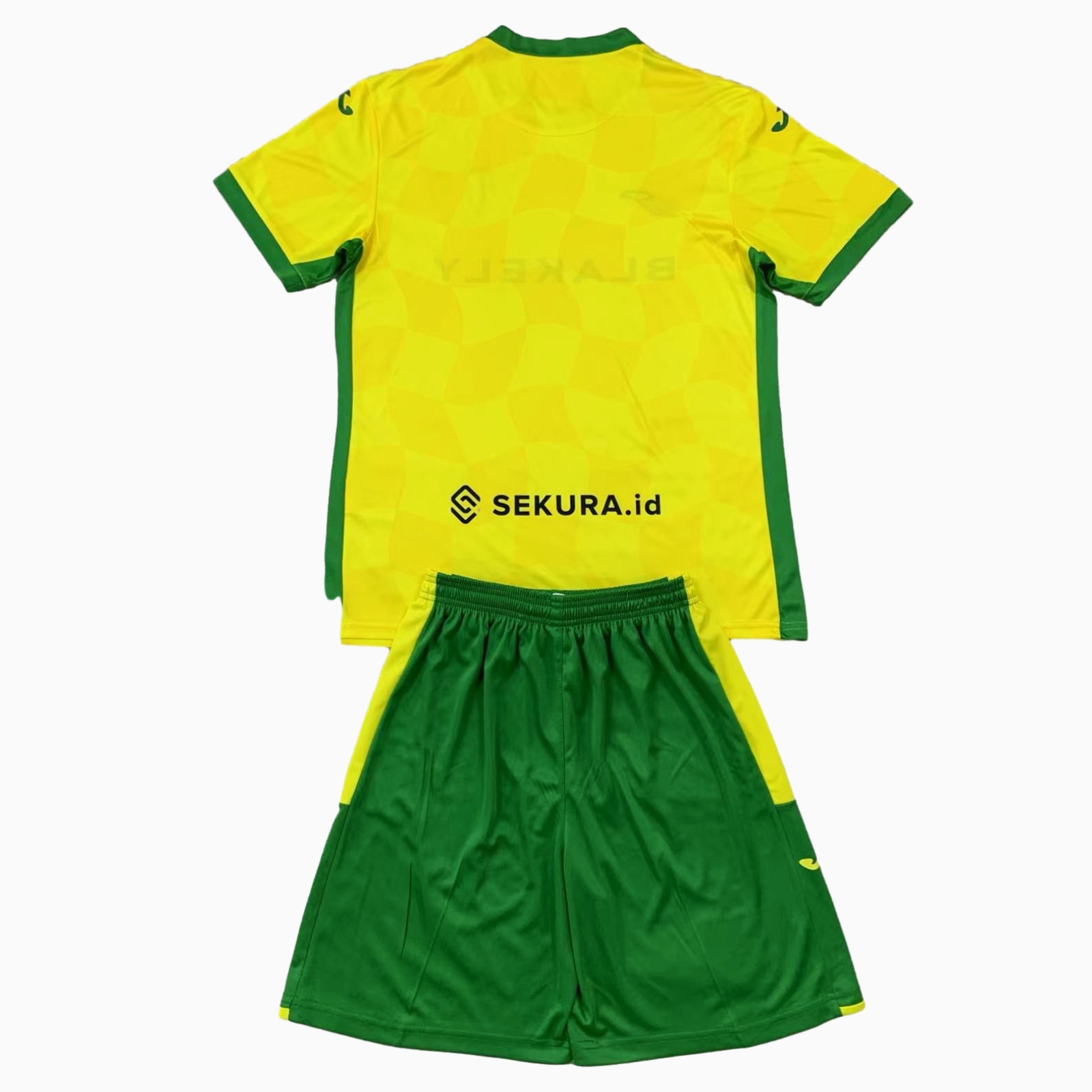 Higojerseys-Norwich City 24-25 Home Kids Kit