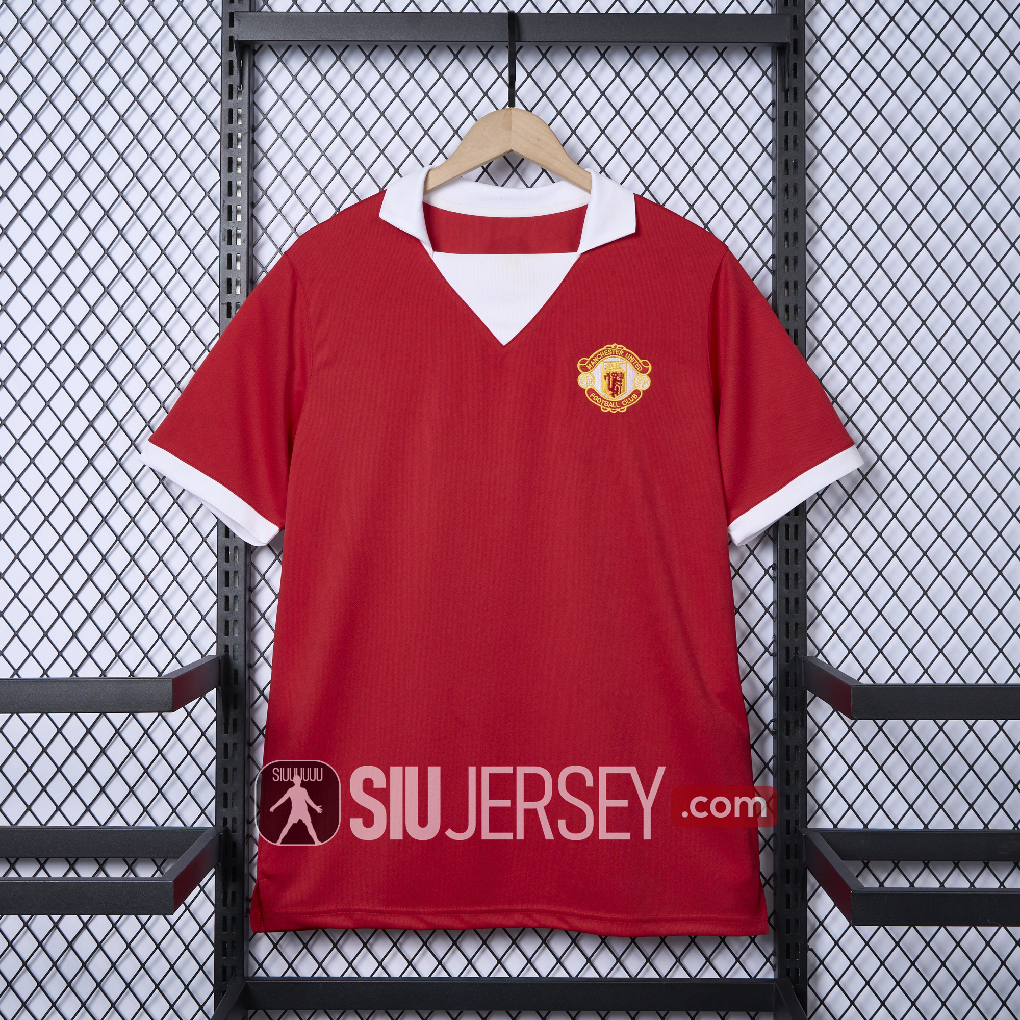SIUjerseys-Manchester United Retro 1972-73 Home Jersey