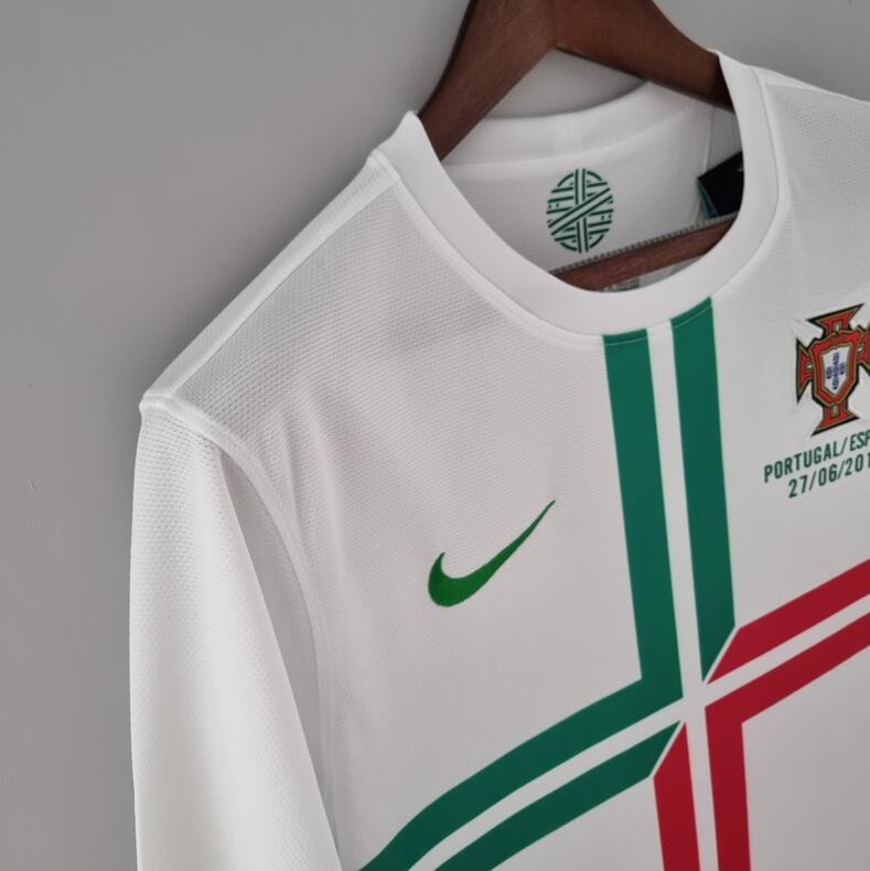 SIUjerseys-Retro Portugal 2012 Away Long Sleeve Jersey