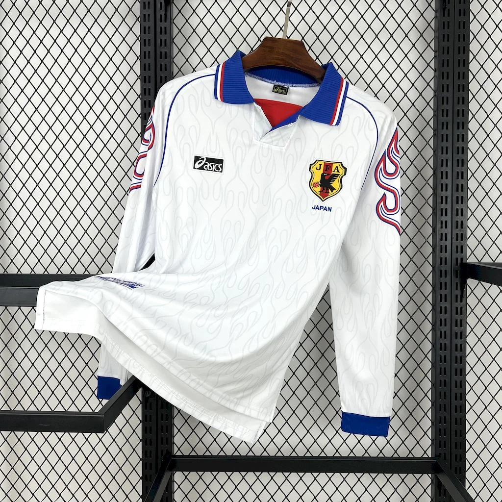 SIUjerseys-Retro Japan 1998 Away Long Sleeves Jersey