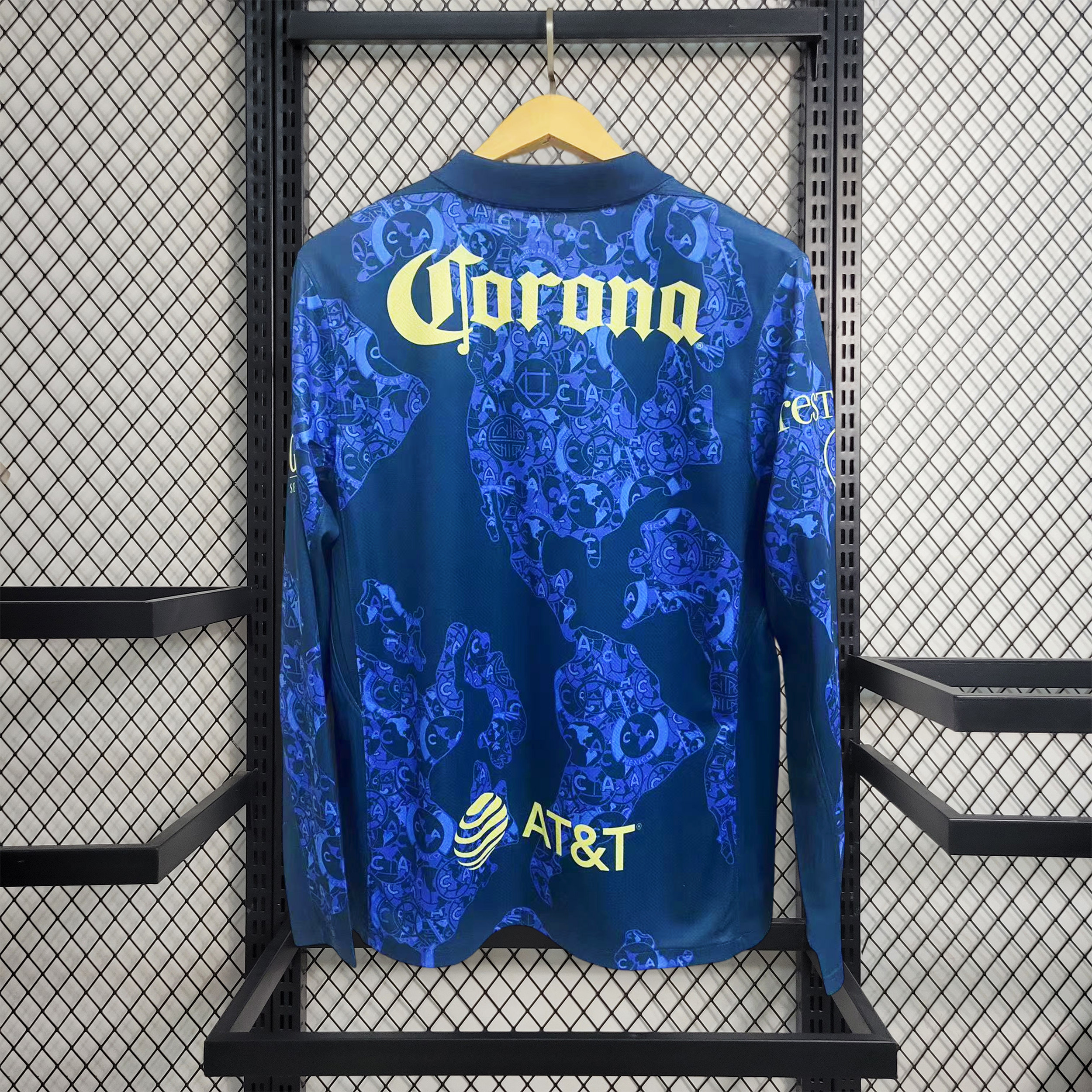 SIUjerseys-Club América 24-25 Away Long Sleeve Jersey - Fans Version