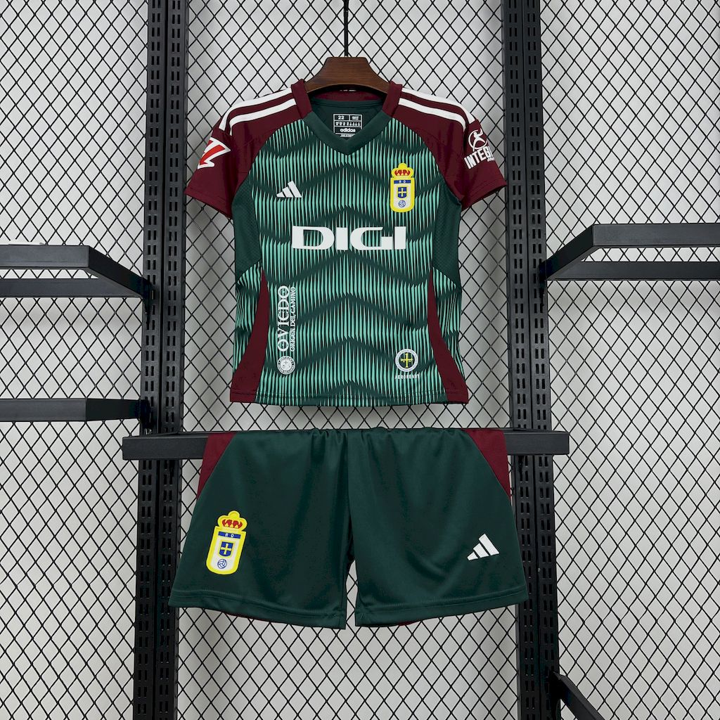 SIUjerseys-Real Oviedo 24-25 Third Kids Kit