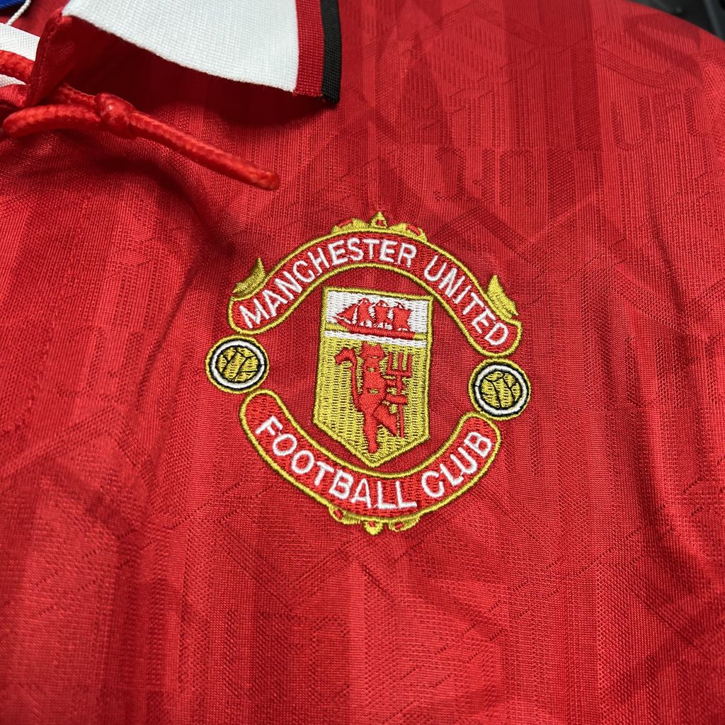 unitedfutballjersey-Retro Manchester United 92-94 Home Jersey