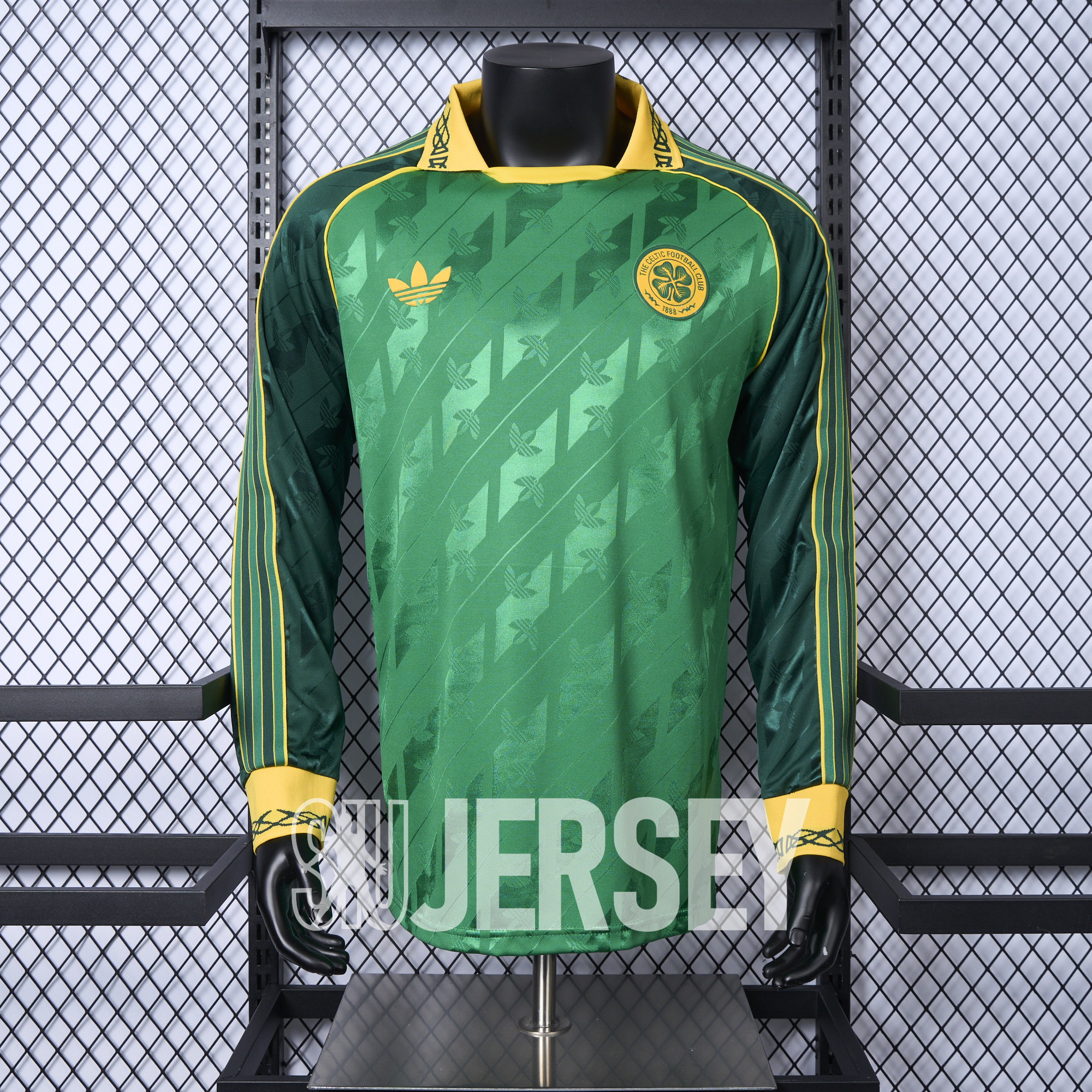 SIUjerseys-Celtic 24-25 Originals LFSTLR Long Sleeve Green Jersey - Player Version