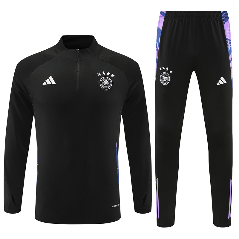 SIUjerseys-Germany 2024 Long Sleeve Training Set - Black