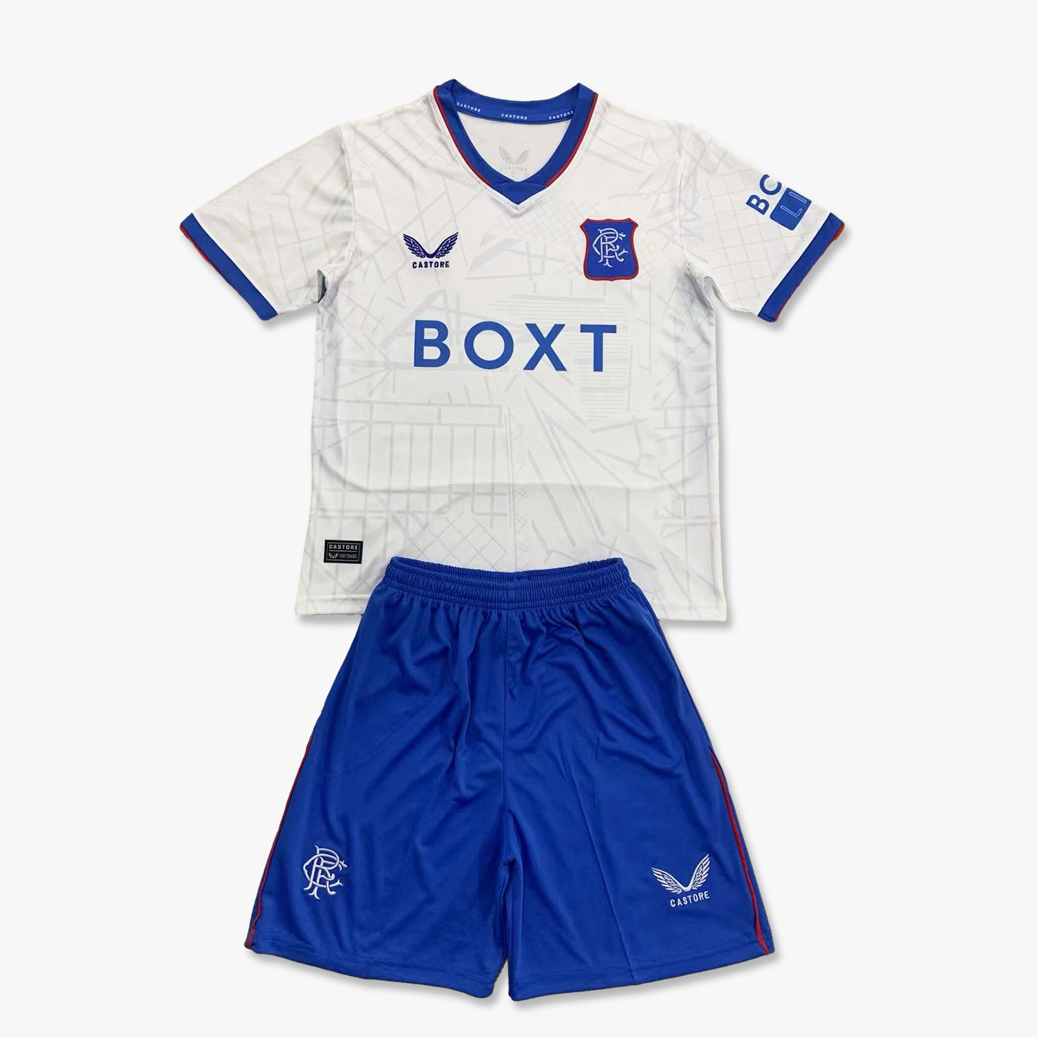 Unitedfootballkit.com | Glasgow Rangers 24-25 Away Kids Kit -Customize Name, Number and Patch | Worldwide Shipping