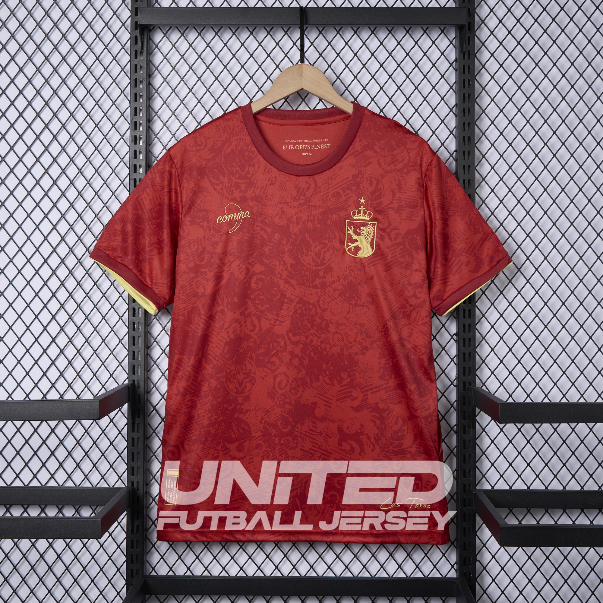 unitedfutballjersey-Spain 2024-25 COMMA Red Special Edition Jersey - Fans Version