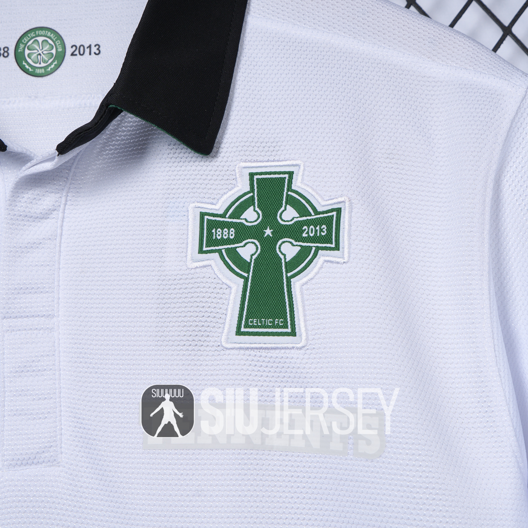 SIUjerseys-Retro Celtic 2012-13 Third 125th Anniversary White POLO Shirt