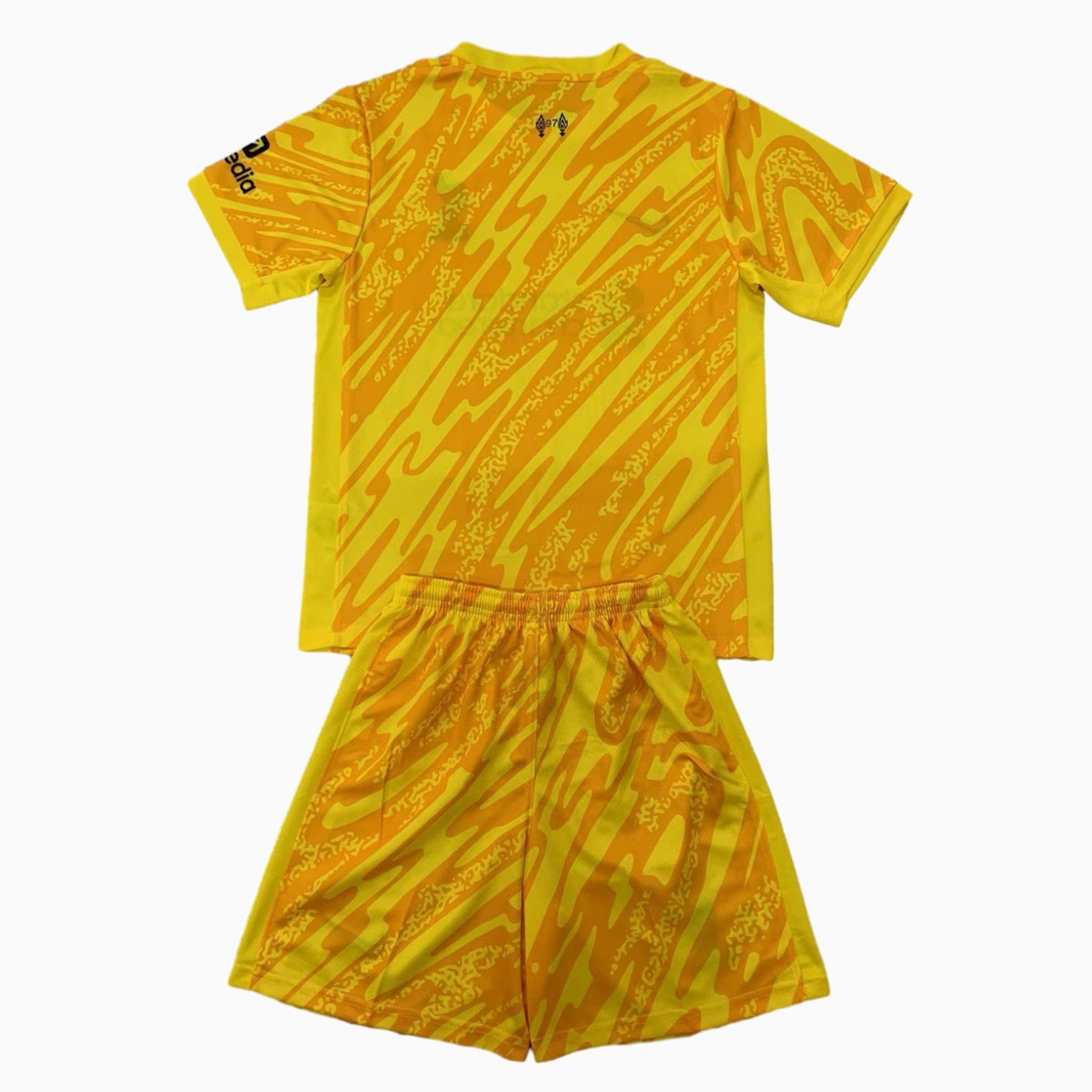 SIUjerseys-Liver.pool 24-25 Yellow Goalkeeper Kids Kit