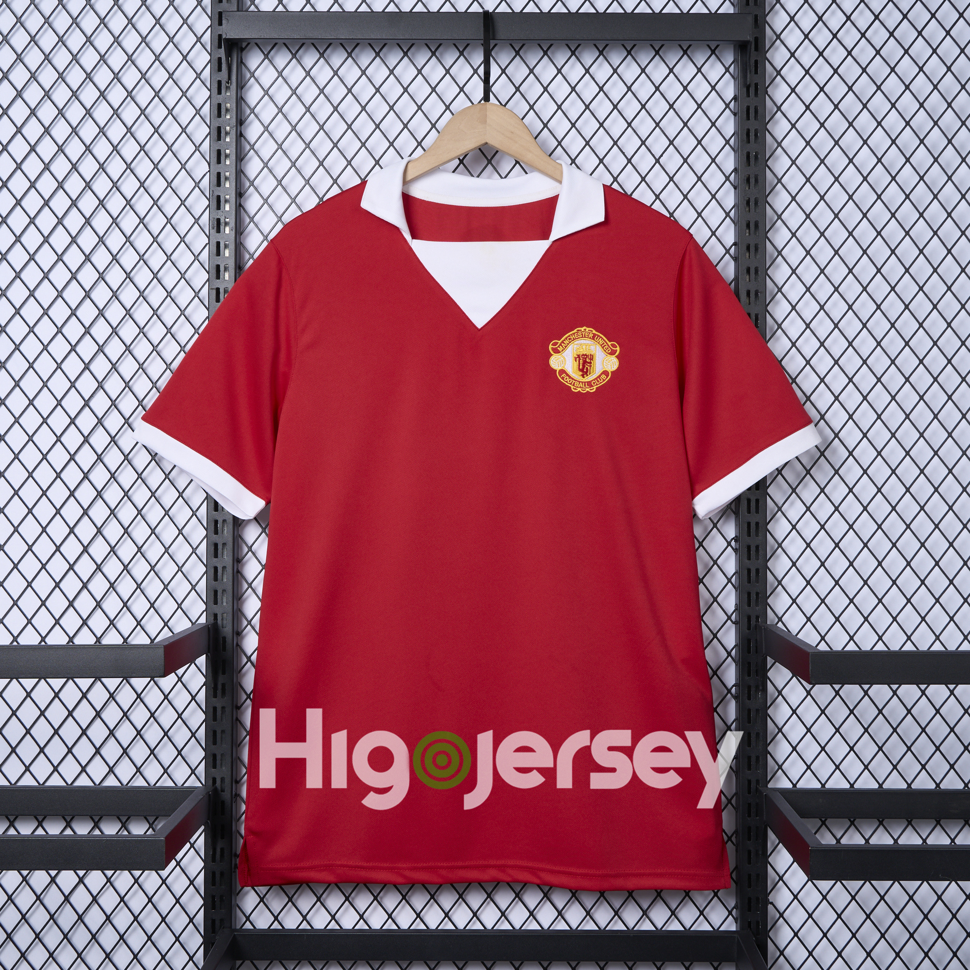 Higojerseys-Manchester United Retro 1972-73 Home Jersey