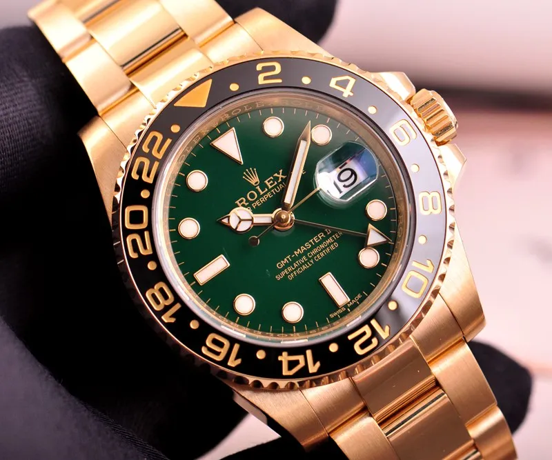 Rolex Greenwich Type II Series 116718-LN-78208 Green Disc Watch