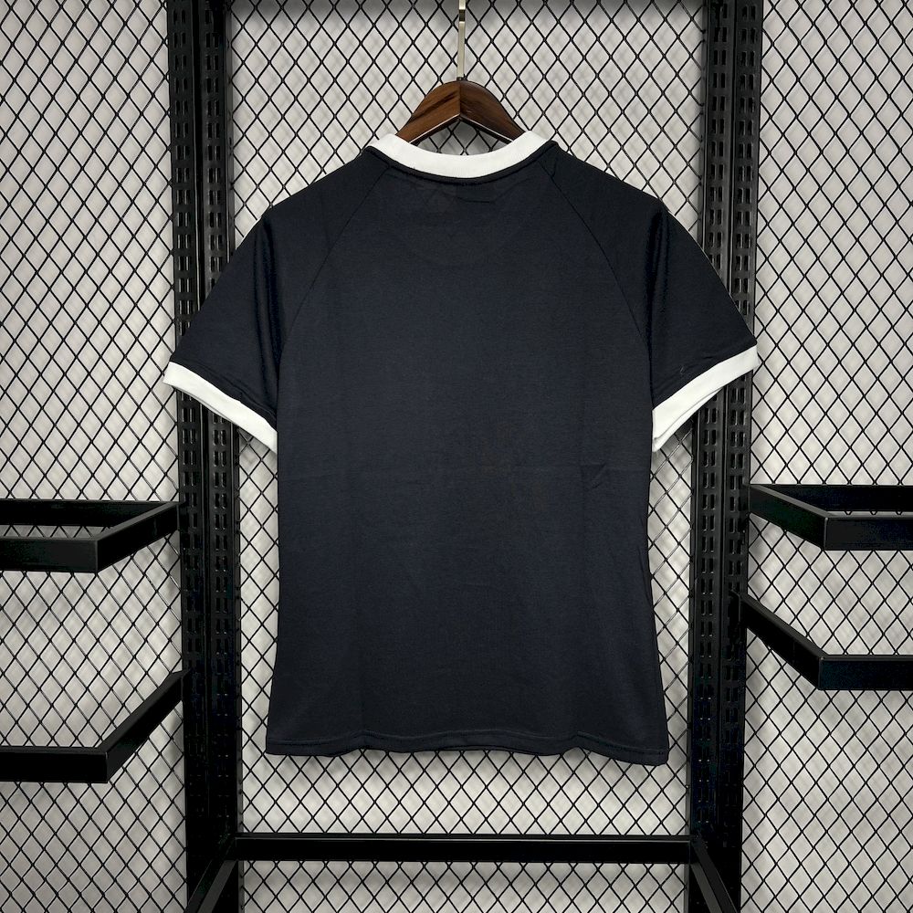 unitedfutballjersey-Germany 2024-25 Vintage Trefoil Black Men's T-Shirt