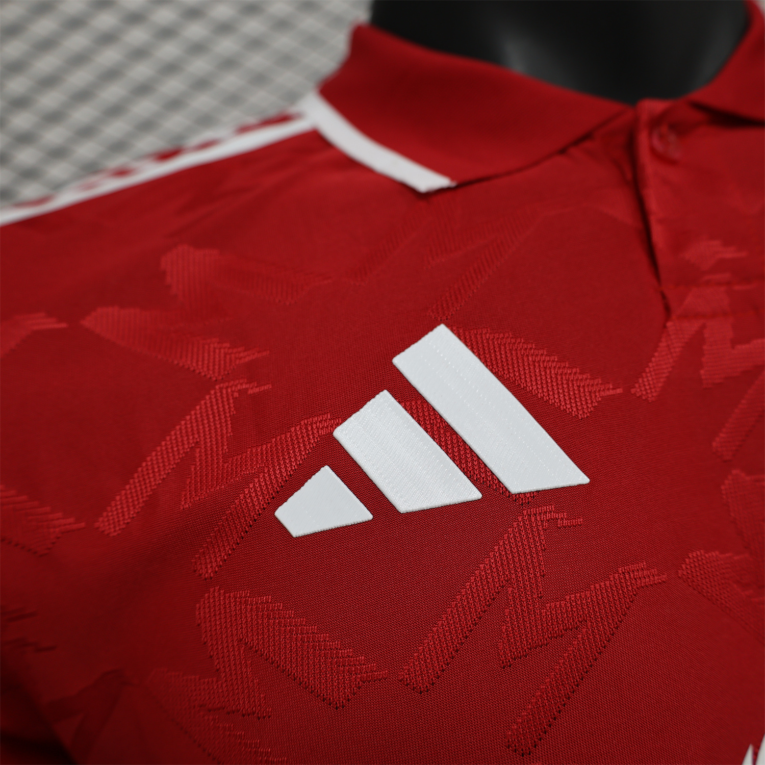 unitedfutballjersey-Manchester United 24-25 Red POLO Jersey - Player Version