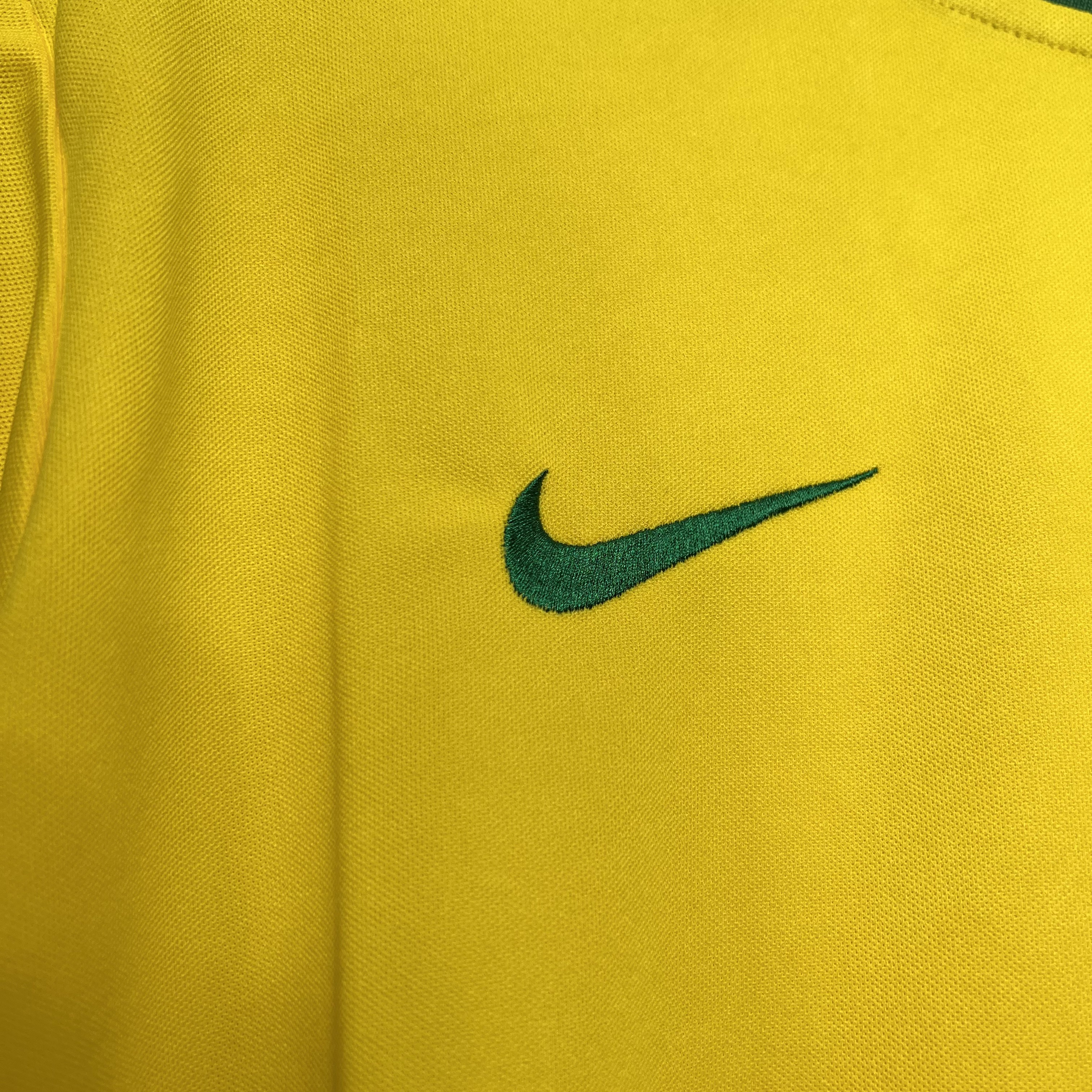 SIUjerseys-Retro Brazil 1998 Home Stadium Jersey