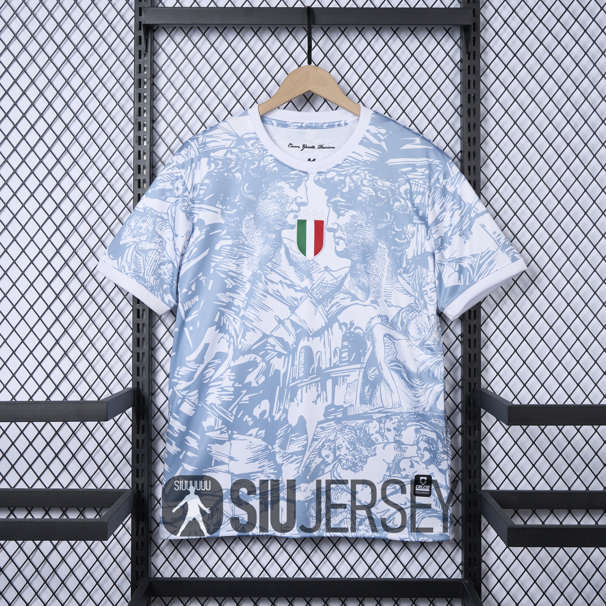 SIUjerseys-Italy 2024 White Special Edition Jersey - Fans Version
